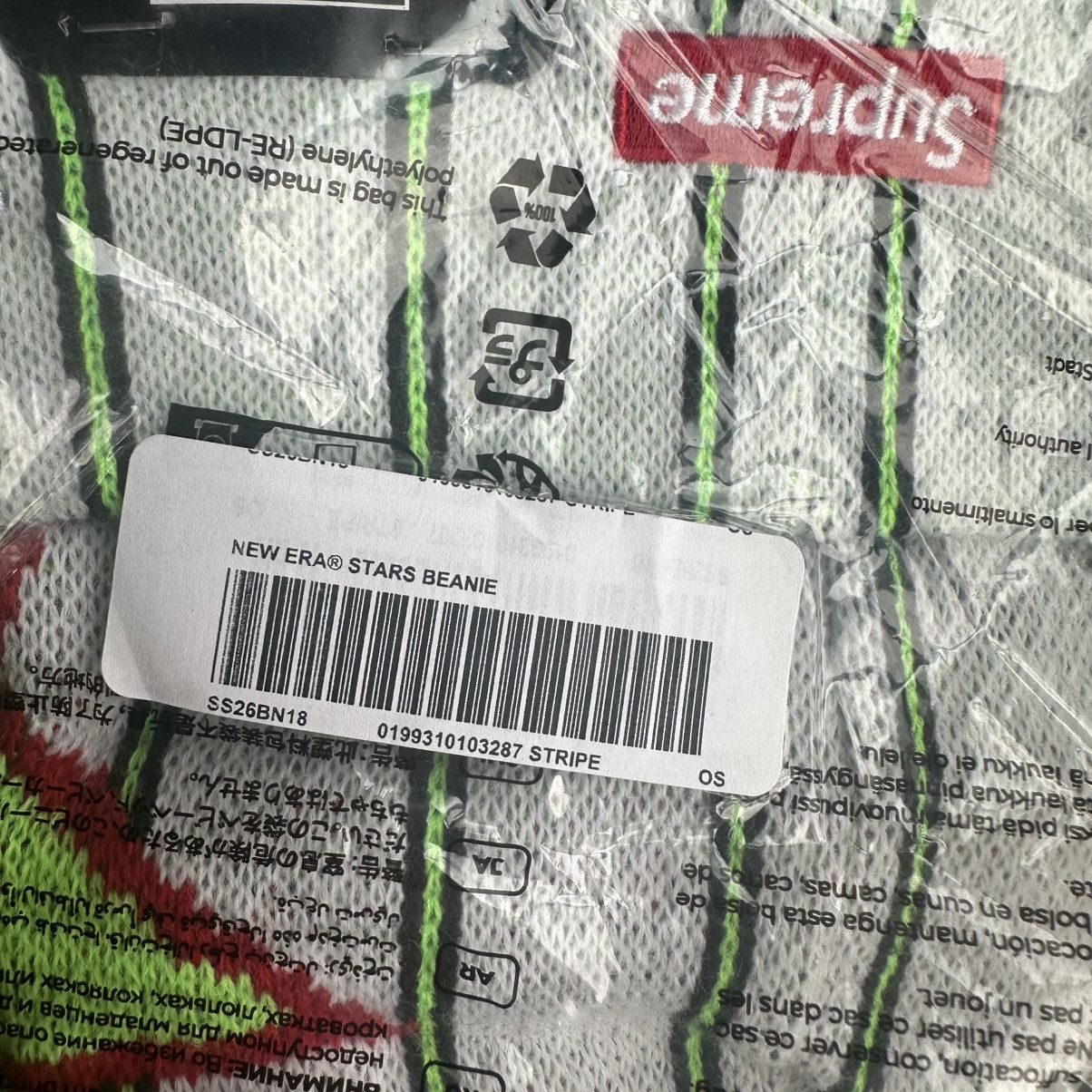 Supreme Supreme New Era Stars Beanie Stripe Size ONE SIZE - 3 Thumbnail