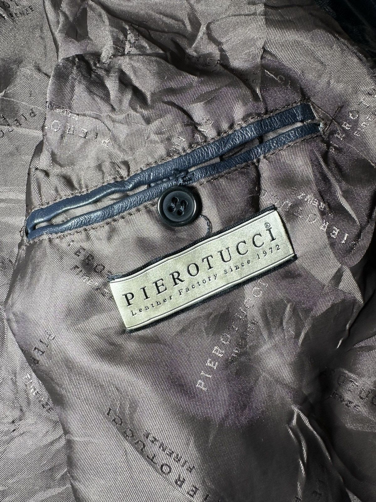 Vintage PIEROTUCCi Jacket Leather Factory since 1972 Size US L / EU 52-54 / 3 - 8 Thumbnail
