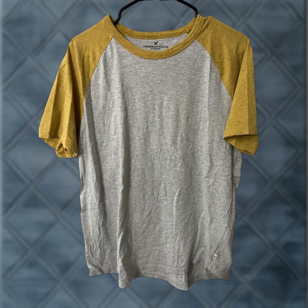 American Eagle Outfitters American Eagle Outfitters Shirt Men L Gray Crew Neck Short Sleeve T Shirt Classic Logo Knit Cotton Blend Size US L / EU 52-54 / 3 - 1 Thumbnail