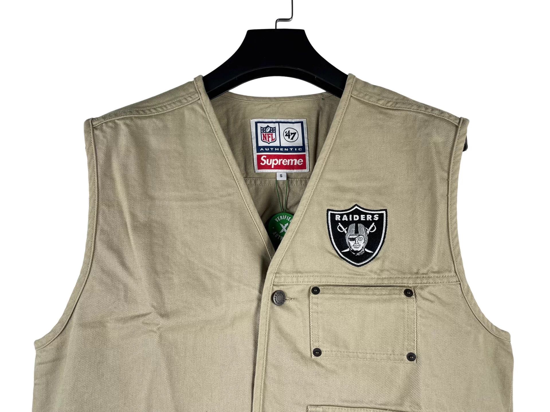 Supreme Supreme NFL x Raiders '47 Denim Vest SS20 Size US S / EU 44-46 / 1 - 3 Thumbnail