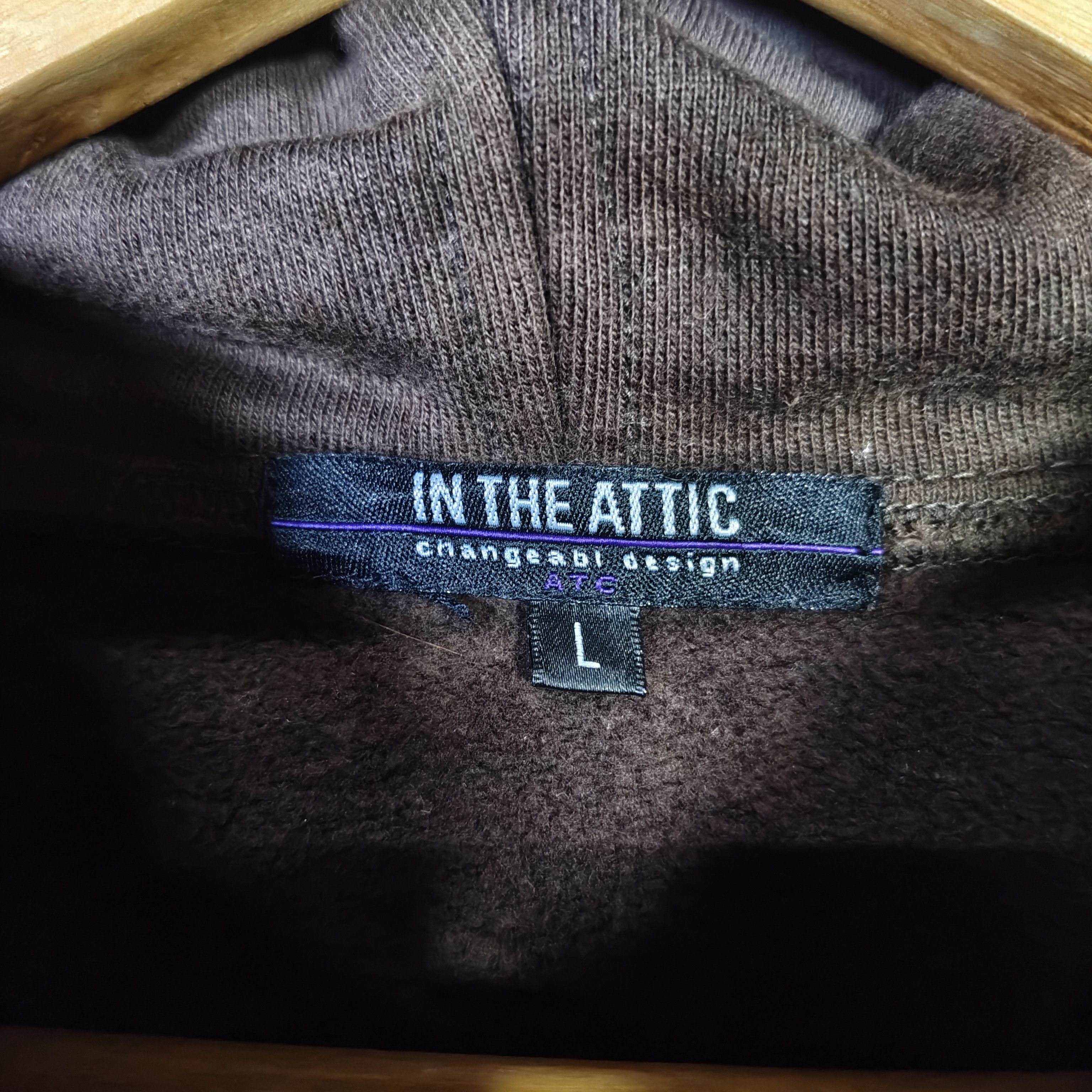 In The Attic Faded IN THE ATTIC Y2K Full Zip Hoodie Size US L / EU 52-54 / 3 - 8 Thumbnail