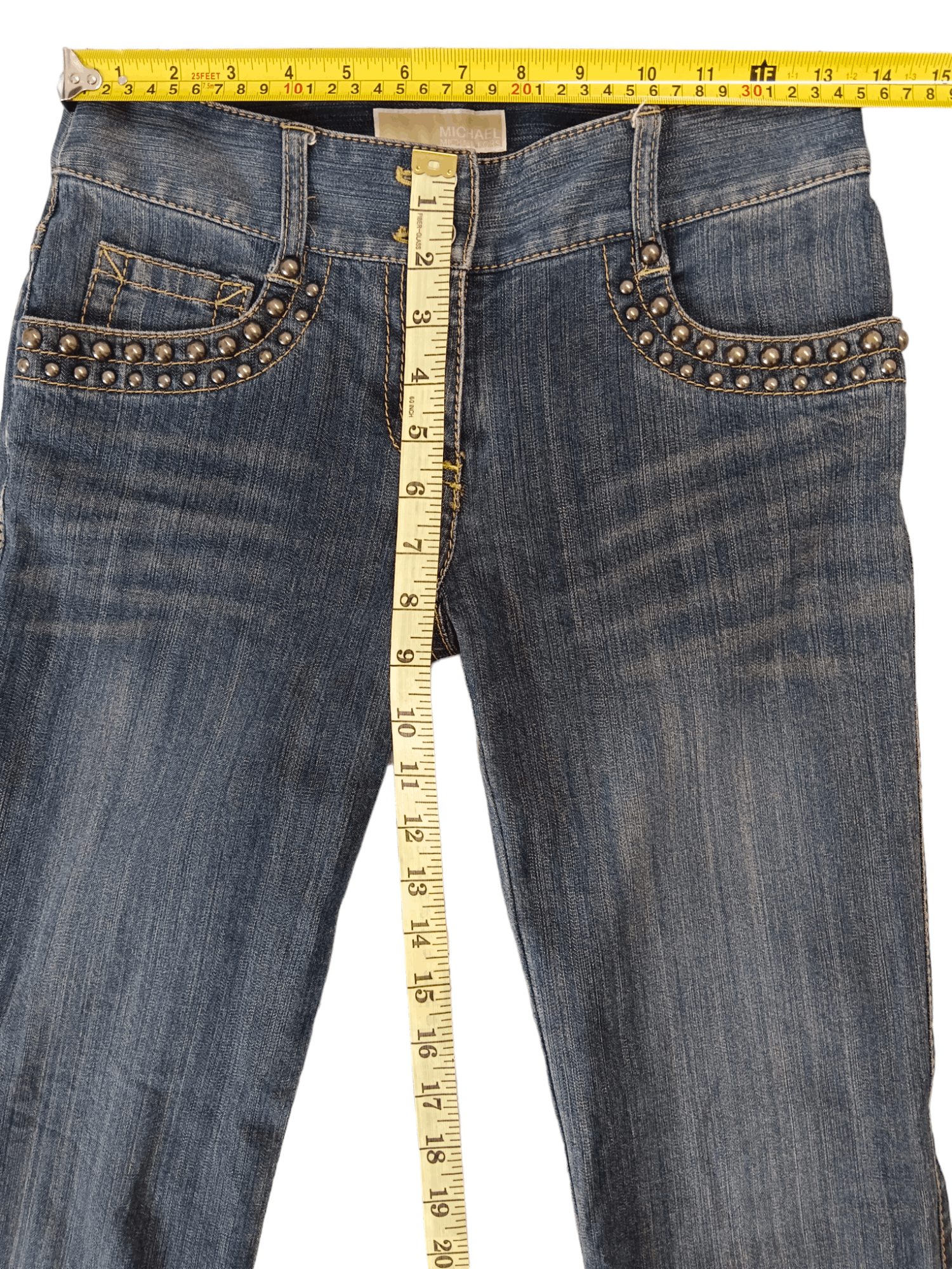Michael Kors Michael Kors Studded Flared Denim Size 27" / US 4 / IT 40 - 14 Thumbnail