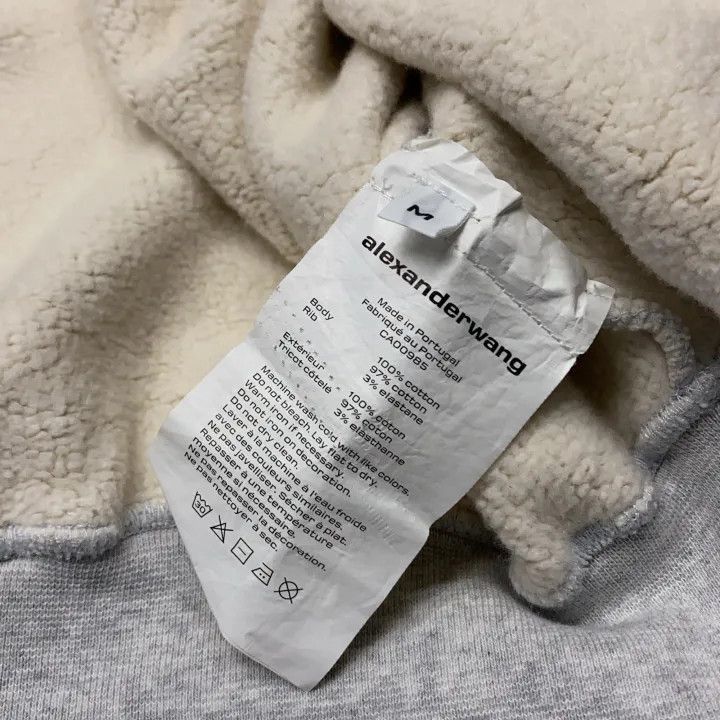 Alexander Wang Alexander Wang Gray Cropped Zip Jacket - Size M / US 6-8 / IT 42-44 - 3 Thumbnail