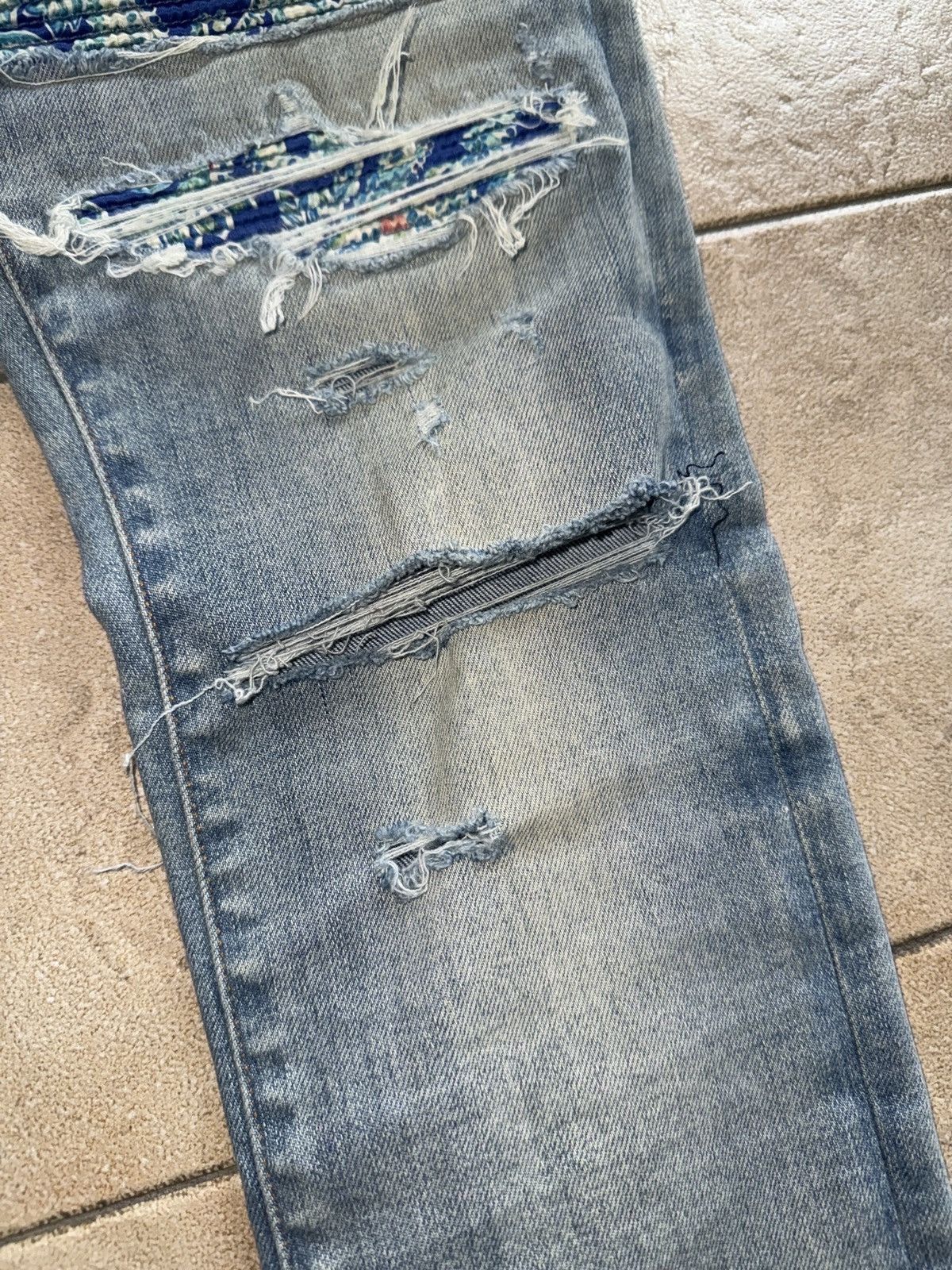 Amiri AMIRI Blue PJ Thrasher Jeans Size US 30 / EU 46 - 7 Thumbnail