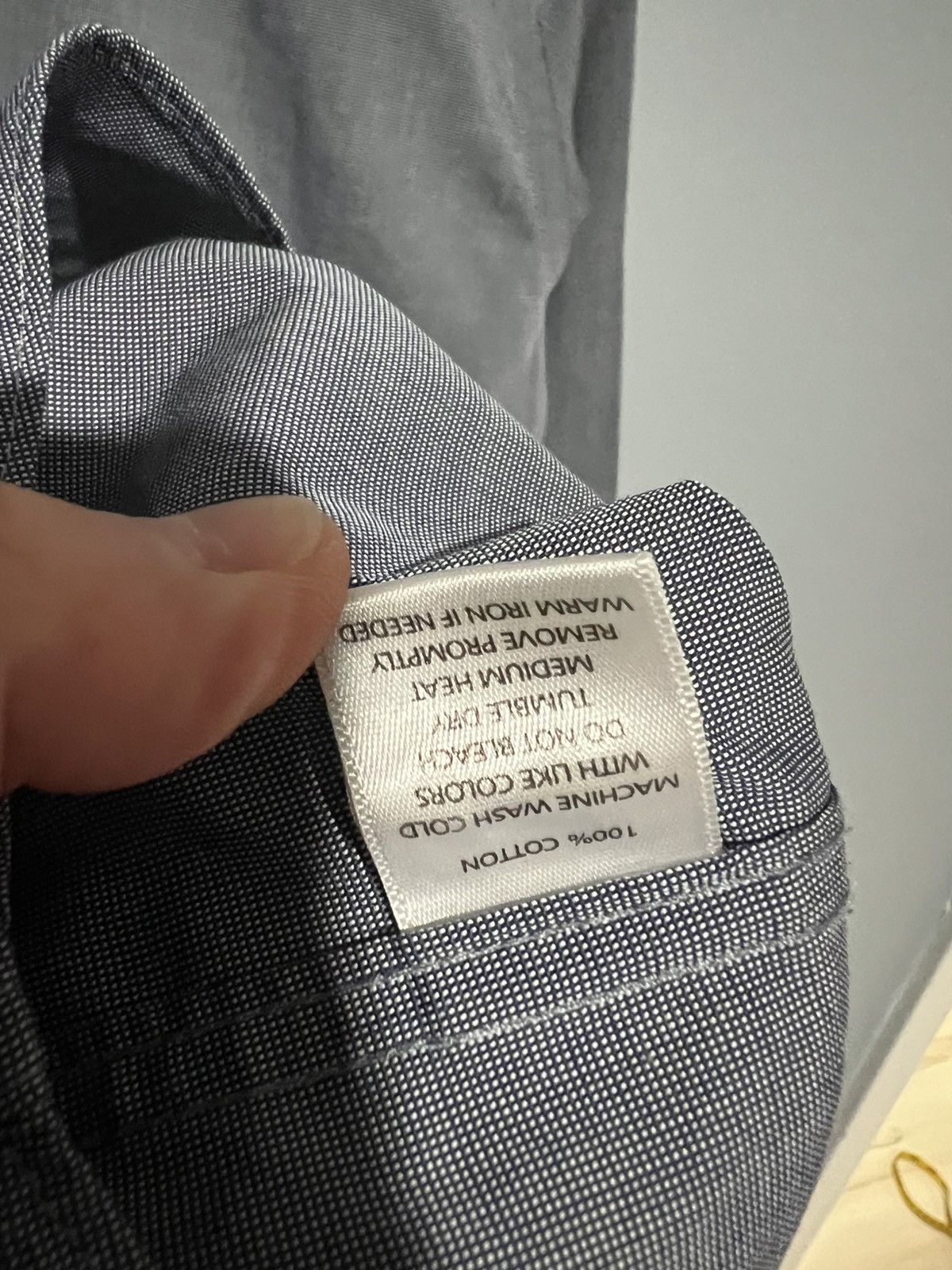UNTUCKit UNTUCKIT Shirt Mens L Pio Cesare Wrinkle Free Button Up Gray Size US L / EU 52-54 / 3 - 8 Thumbnail
