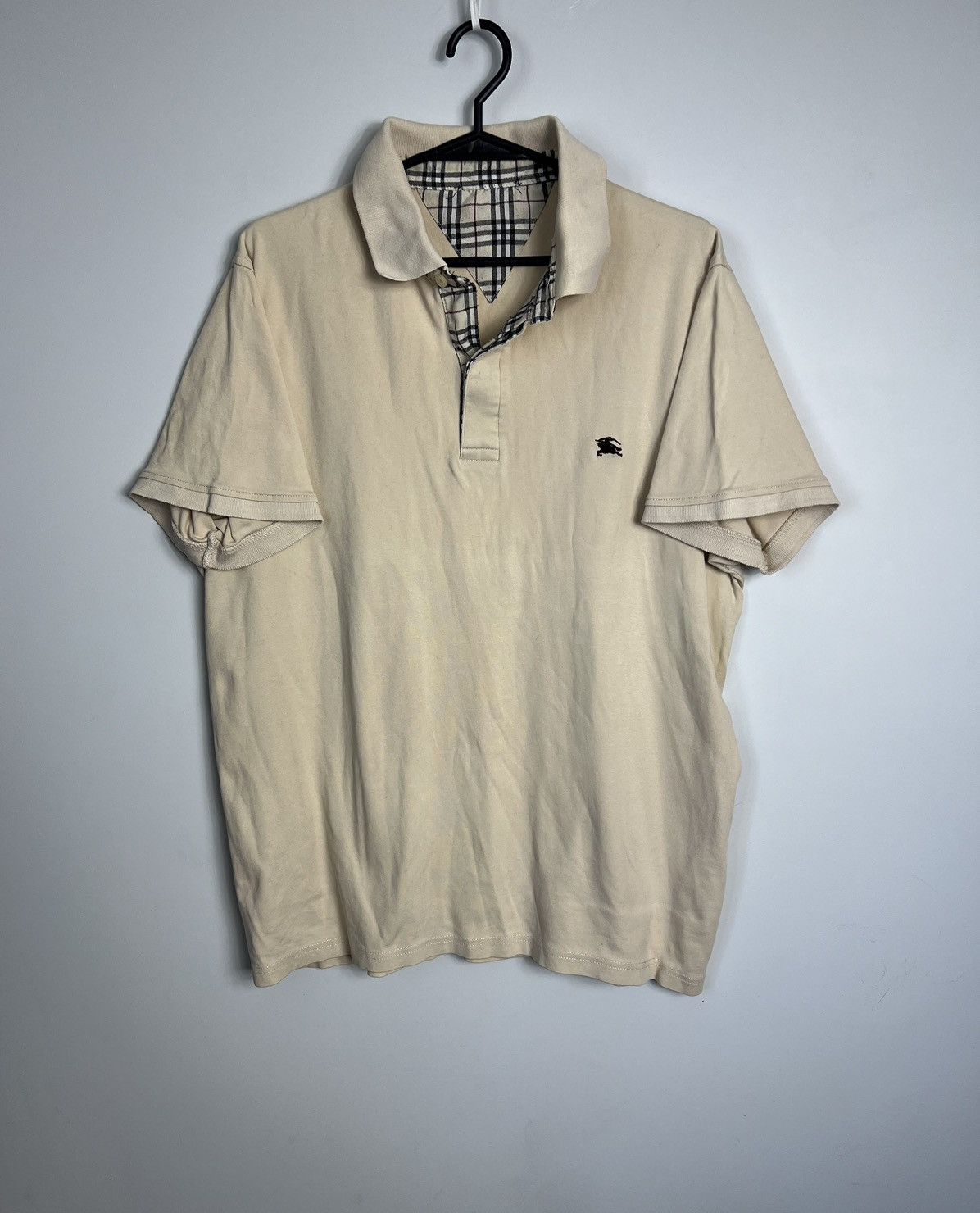 Burberry × Vintage Polo Shirt Burberry vintage 90’s cream Size US XL / EU 56 / 4 - 1 Thumbnail