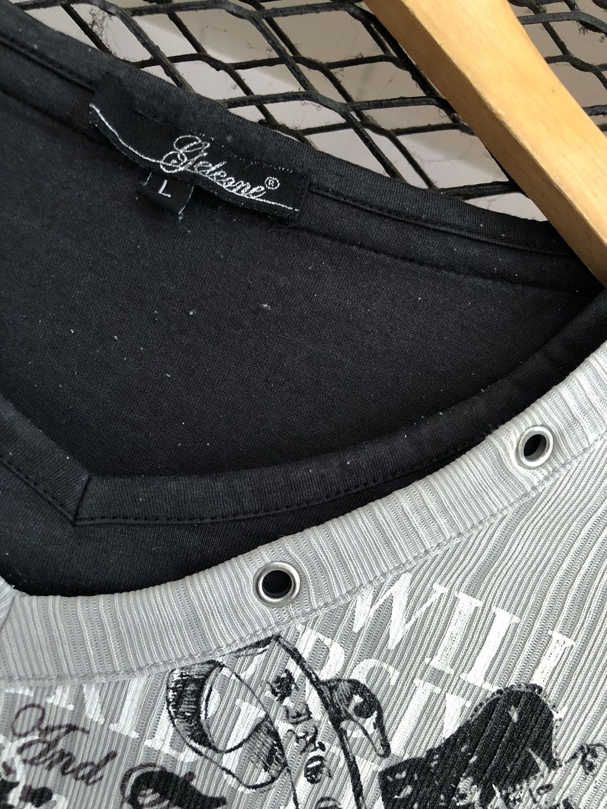 If Six Was Nine × Japanese Brand × Le Grande Bleu (L.G.B.) JAPANESE SJELEONE POEM DOUBLE LAYER LONG SLEEVE LGBSTYLE Size US L / EU 52-54 / 3 - 5 Thumbnail