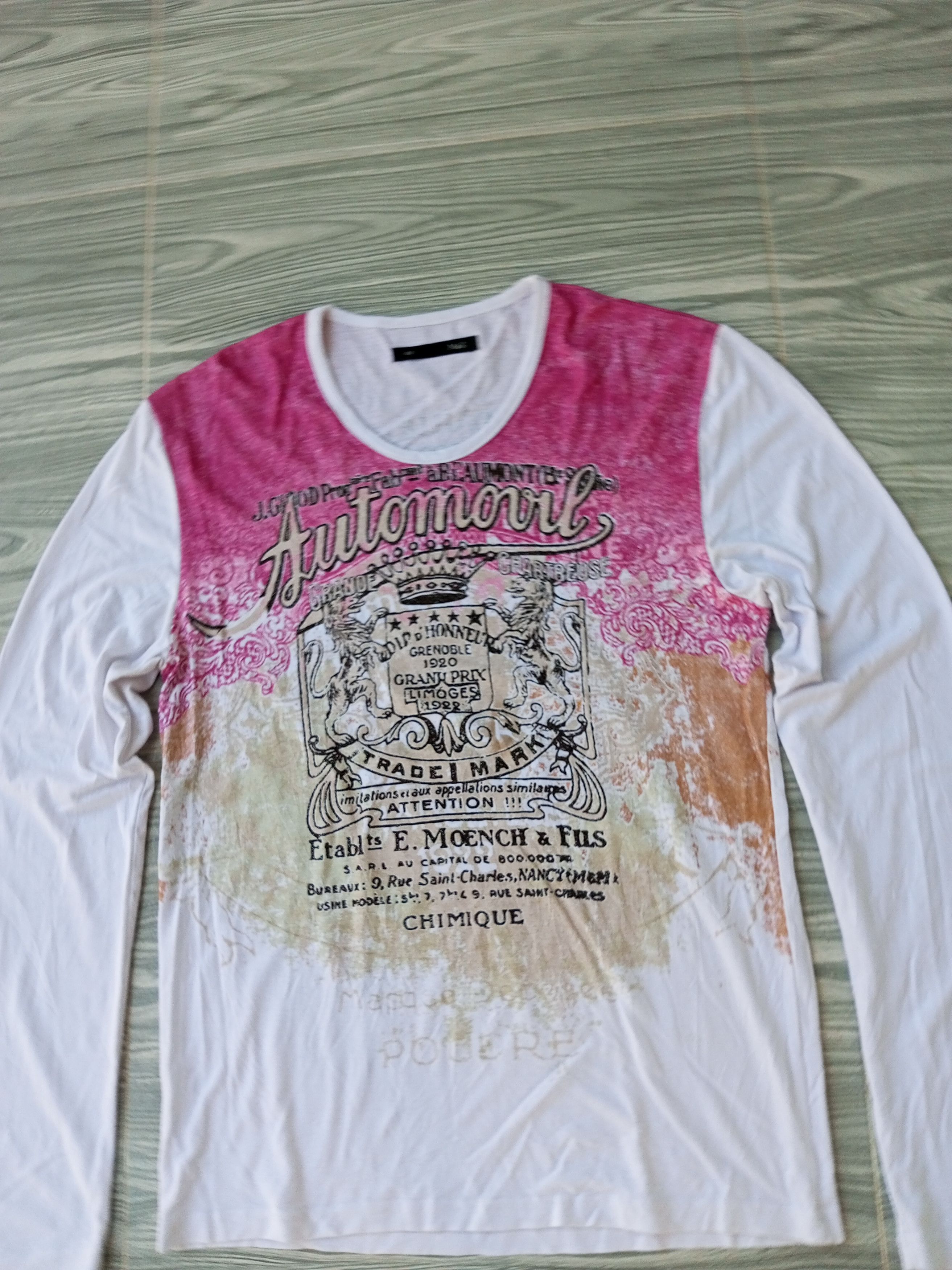 Japanese Brand "CUT WASH TAG" Japanese Poem punk rock gothic style Size US M / EU 48-50 / 2 - 2 Thumbnail
