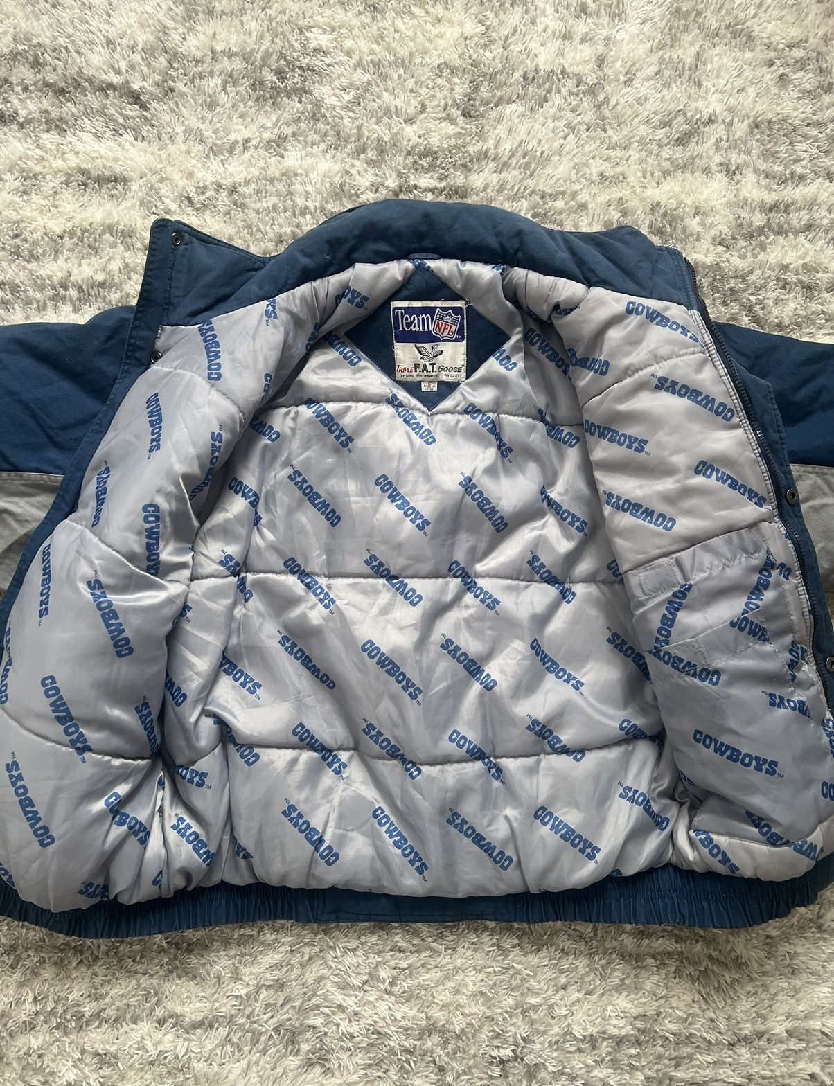 NFL × Sports Specialties Vintage NFL Dallas Cowboys Triple FAT Goose Down Jacket Size US L / EU 52-54 / 3 - 5 Thumbnail
