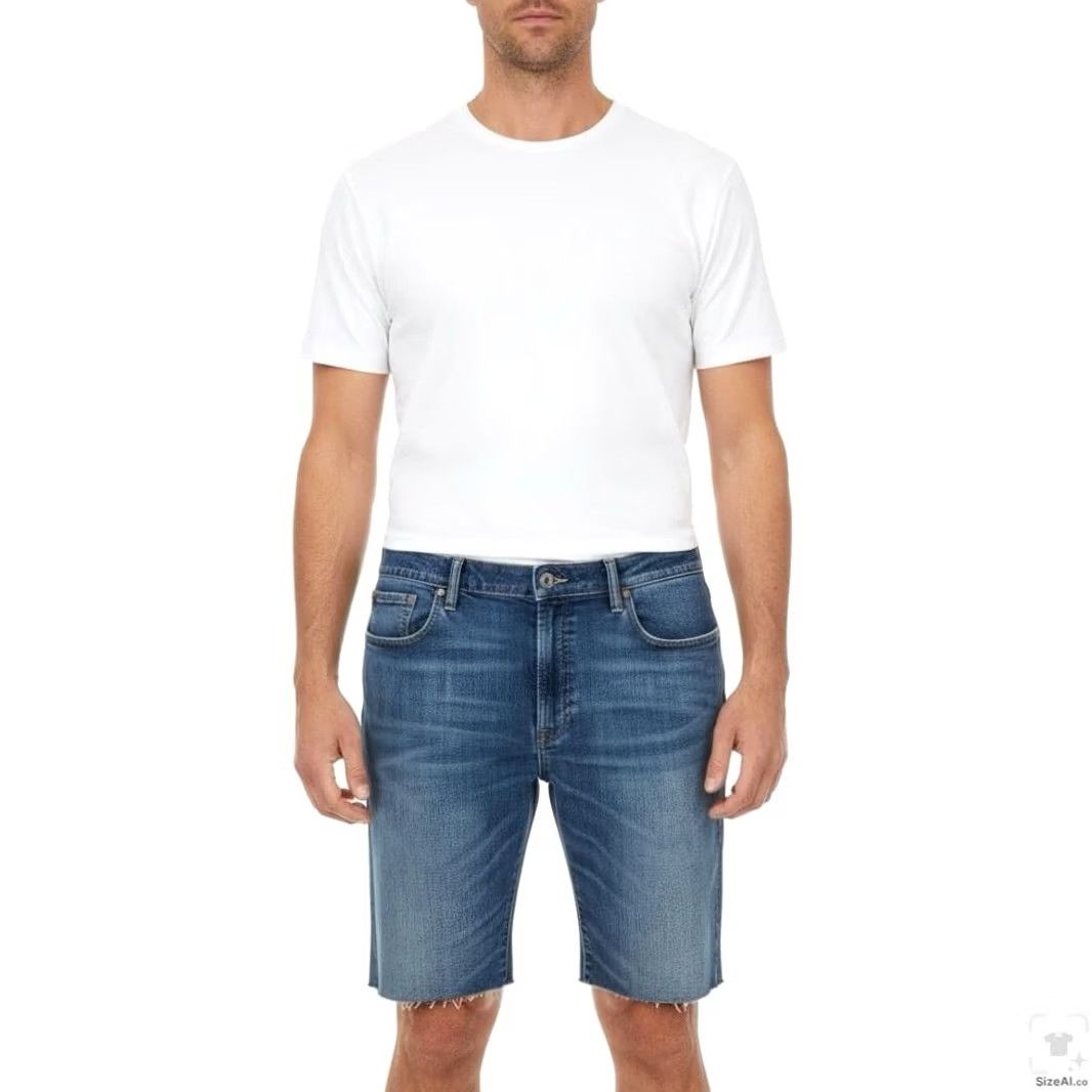 Lucky Brand Lucky Brand Denim Shorts Mens 48 Blue Athletic Taper Bermuda 8 Inseam Short Casual Summer USA Mens Size US 32 / EU 48 - 3 Thumbnail
