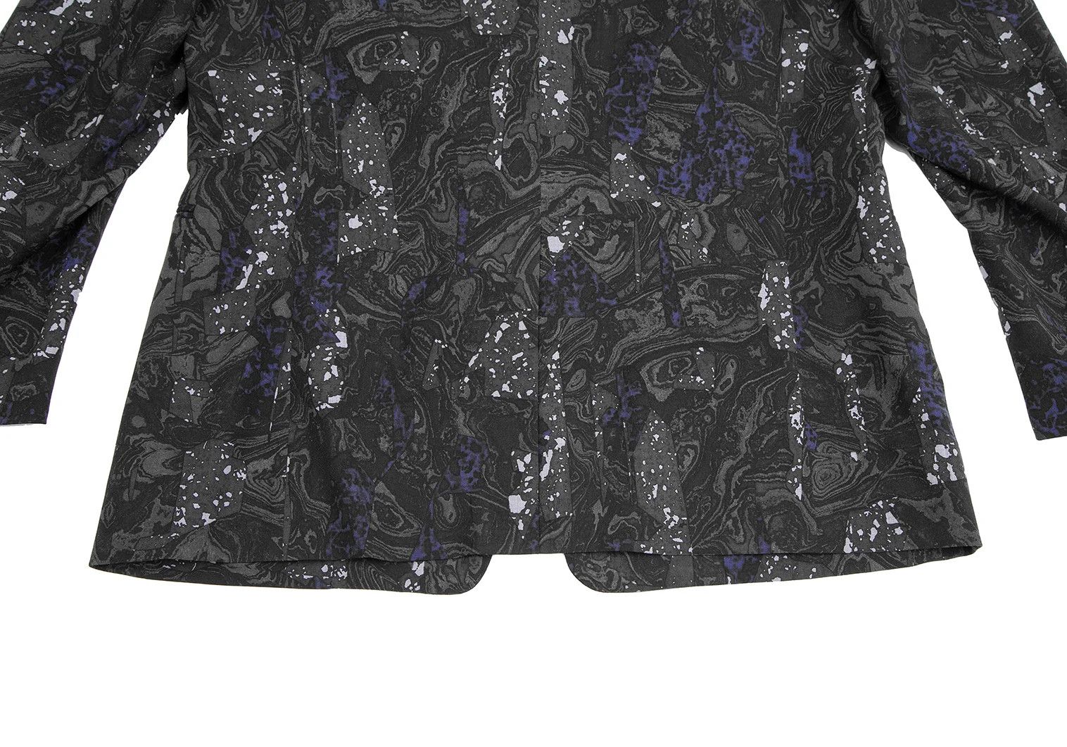 Issey Miyake Wool Marble Print Jacket in Black and Gray Size US XL / EU 56 / 4 - 11 Thumbnail