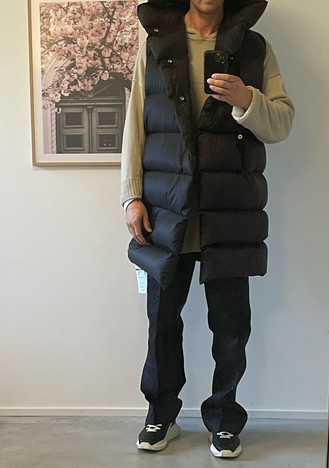Rick Owens Luxor down vest jacket hooded liner size 50 Size US M / EU 48-50 / 2 - 7 Thumbnail
