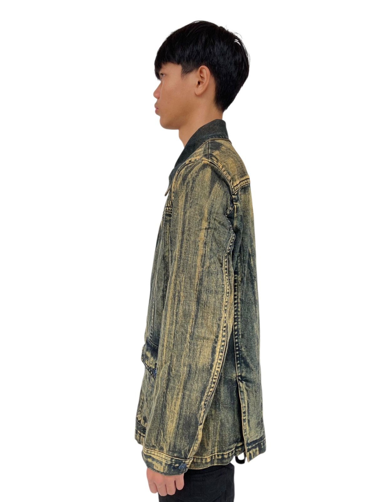 If Six Was Nine 2000s Tornado Mart - Extreme Mud Wash Denim Jacket Size US L / EU 52-54 / 3 - 5 Thumbnail