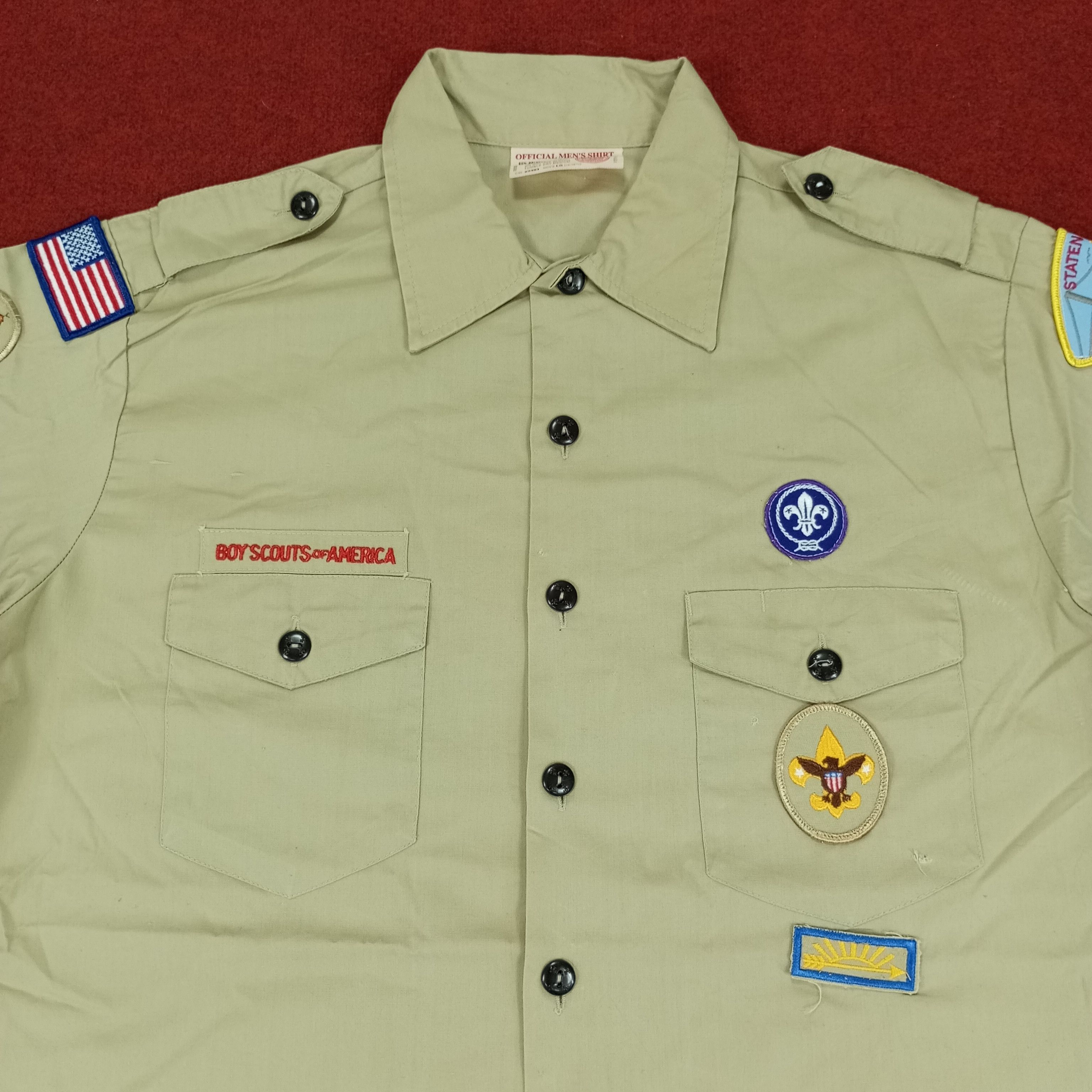 Vintage Boy Scout Of America Uniform Shirt Style Size US XL / EU 56 / 4 - 2 Thumbnail