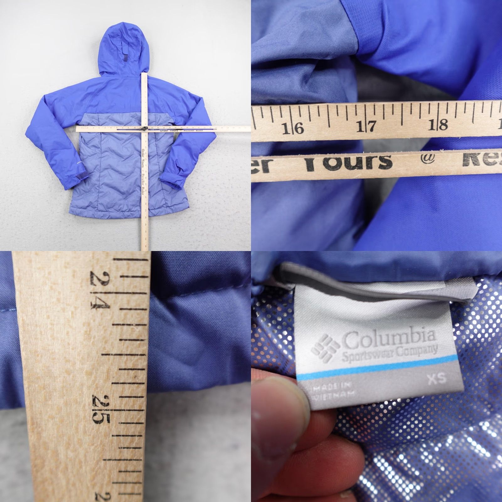Vintage Columbia Jacket Women XS Blue Grand Trek Down Puffer Omni Heat Puffer Coat Size XS / US 0-2 / IT 36-38 - 8 Thumbnail