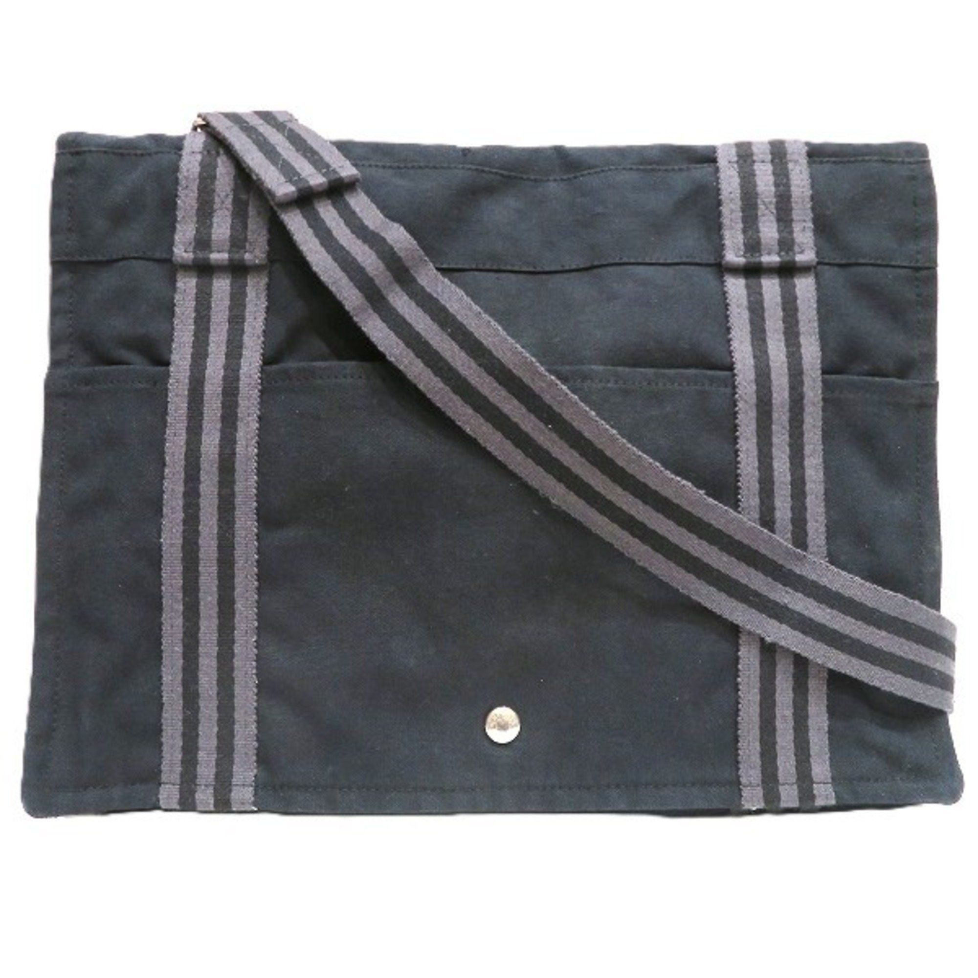 Hermes Foultou Bassus Mm Bag Shoulder Tote Men Women in Black