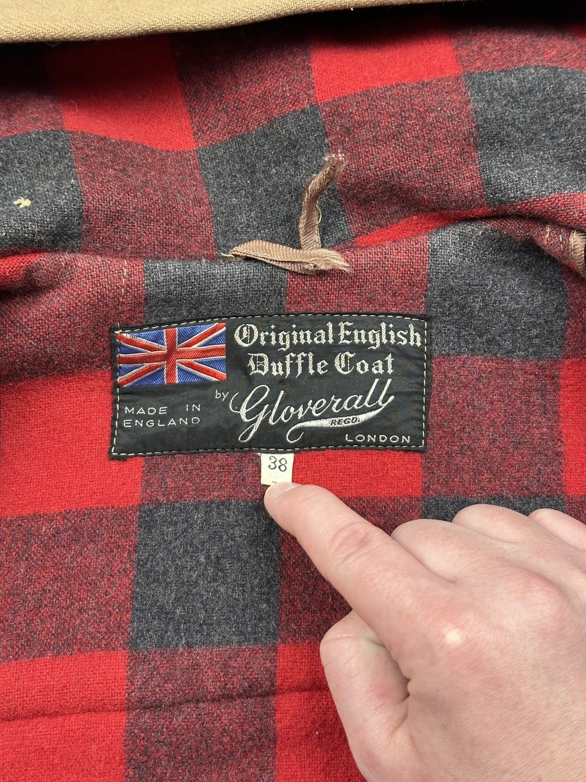 Gloverall Vintage Gloverall Original English Duffle Coat Camel Wool Size US M / EU 48-50 / 2 - 19 Thumbnail