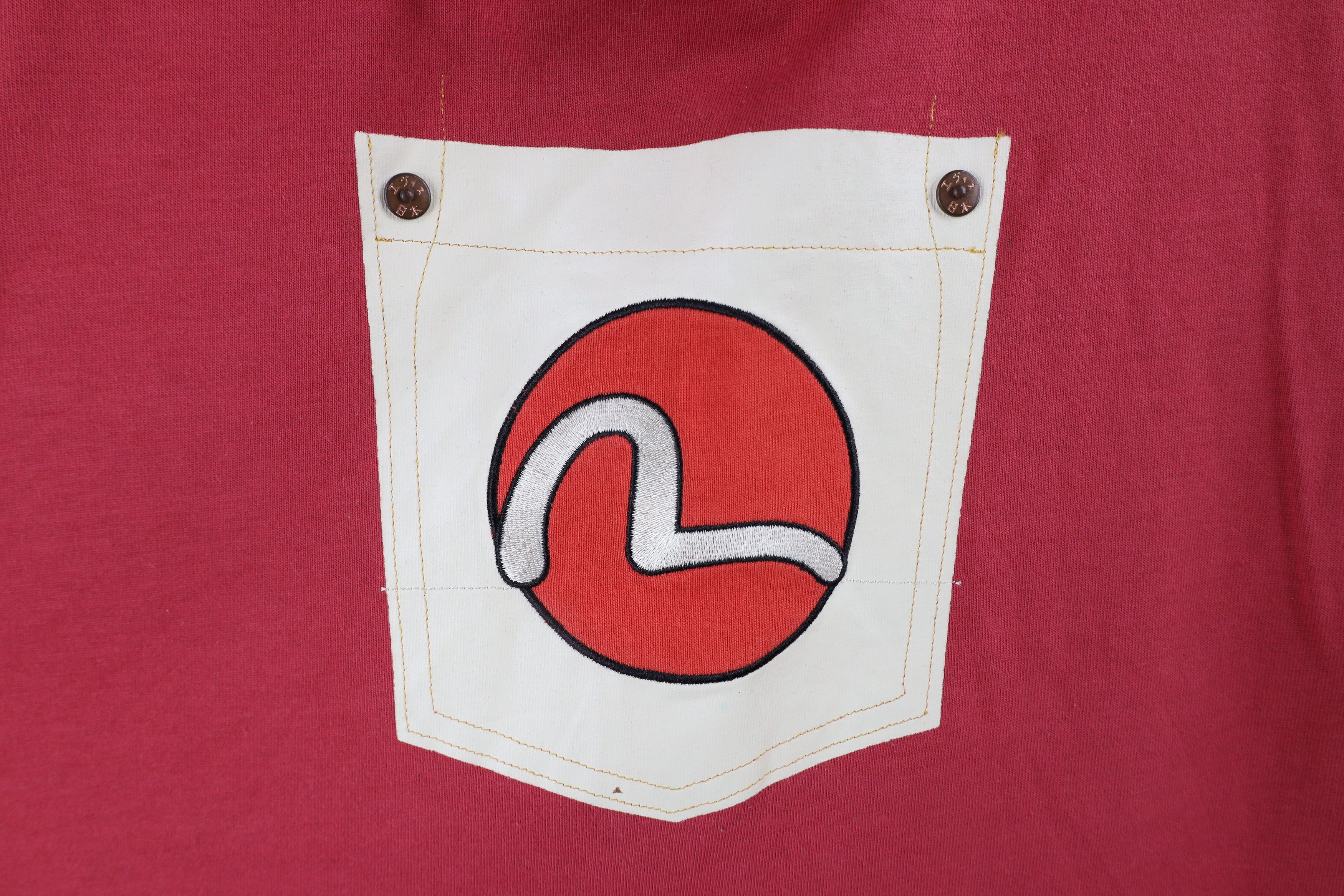 Evisu × Vintage Vtg 90s Evisu Jeans Logo Short Sleeve T-Shirt Red Cotton Size US XL / EU 56 / 4 - 4 Thumbnail