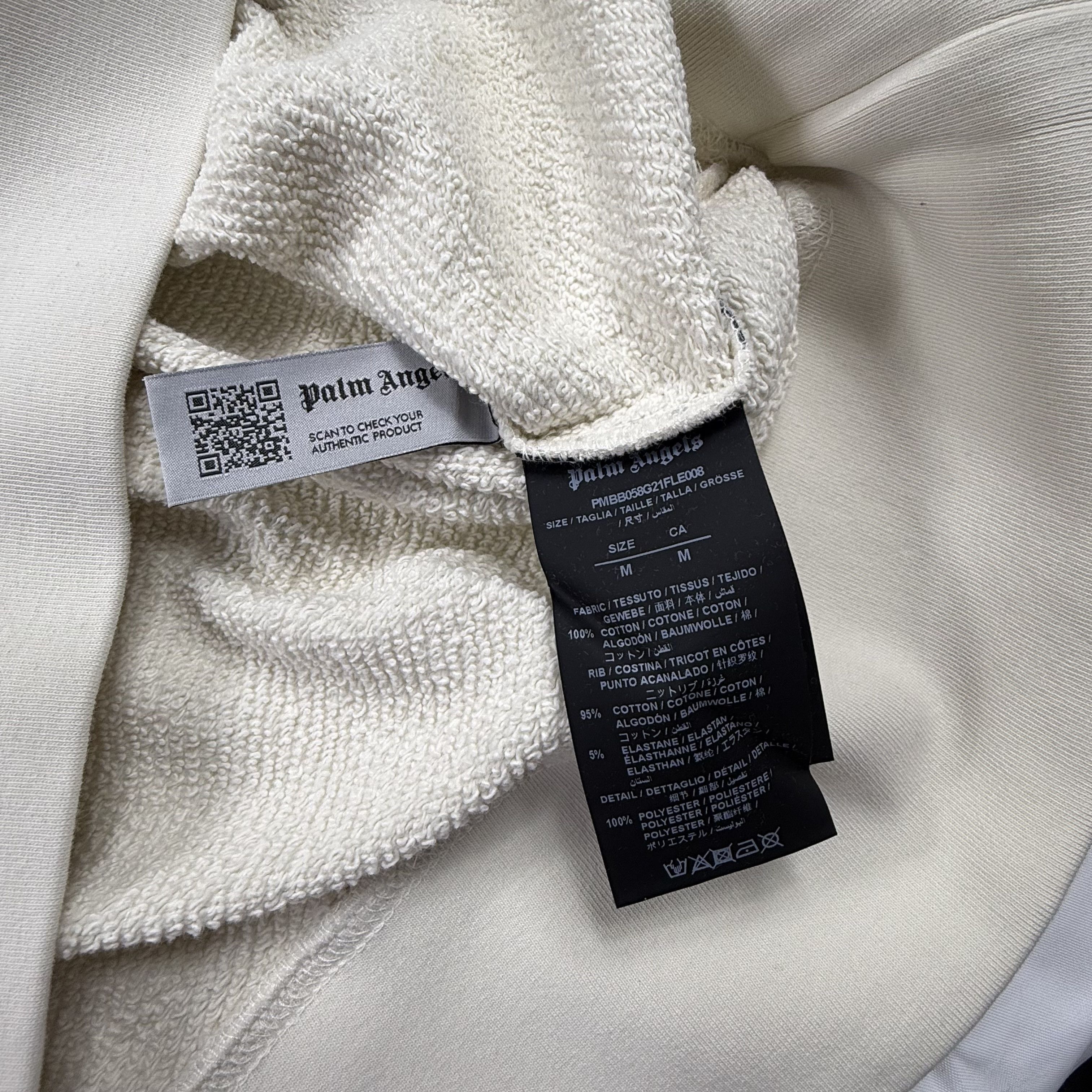 Palm Angels Palm Angels Cream Graphic Hoodie Mens Medium Size US M / EU 48-50 / 2 - 5 Thumbnail