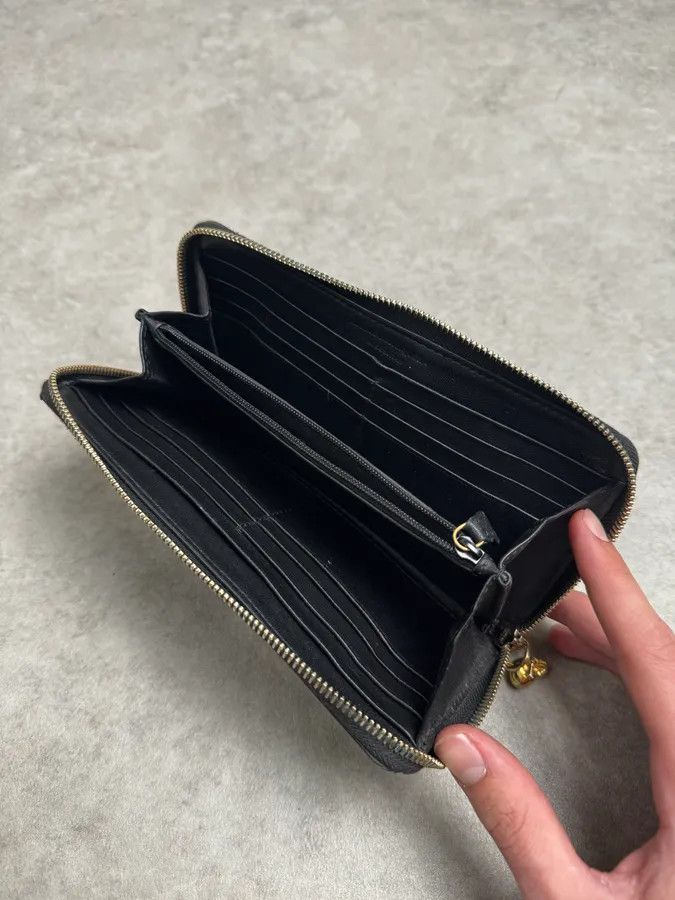 Alexander McQueen Alexander McQueen Black Spine & Skull Leather Wallet Size ONE SIZE - 8 Thumbnail