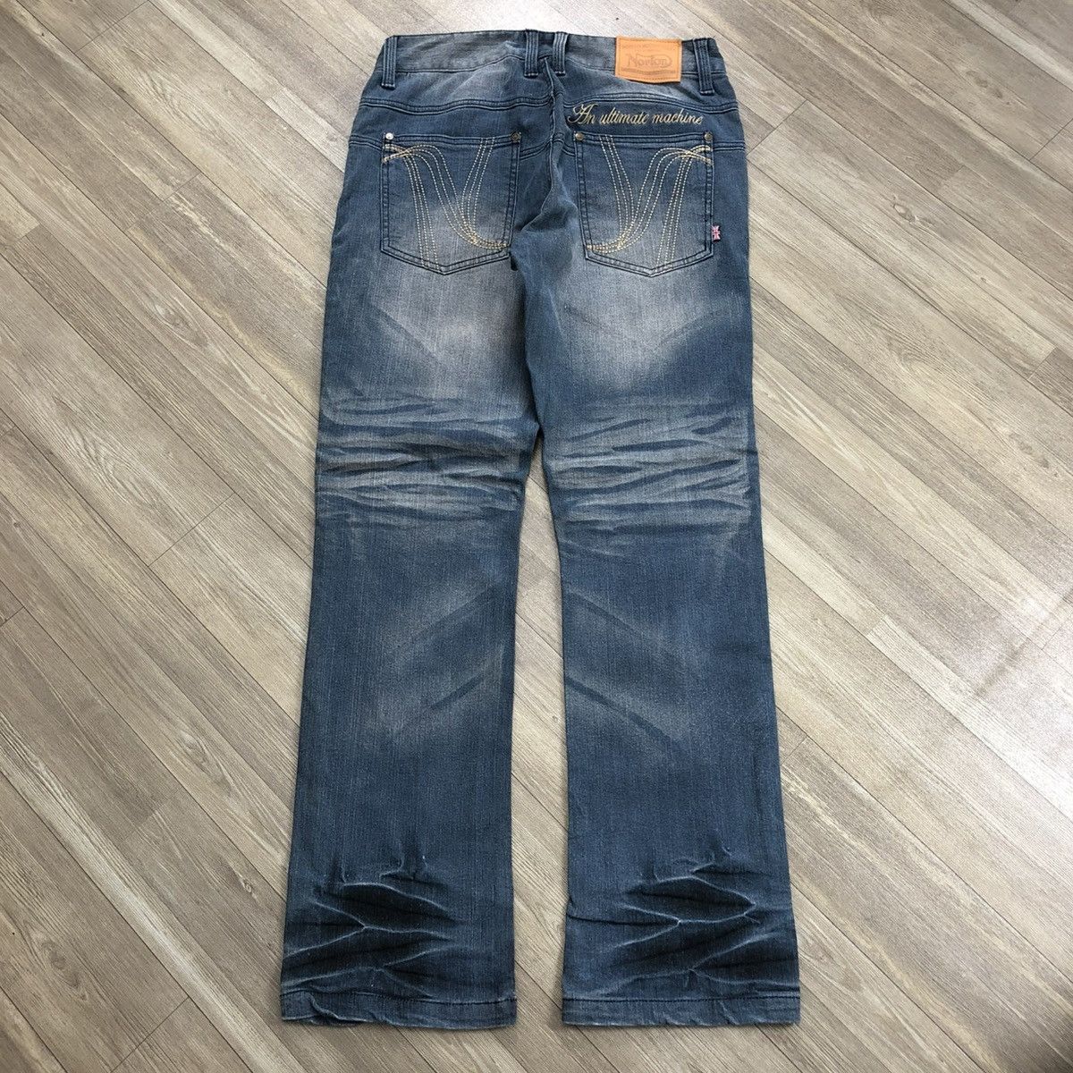 Norton × Sports Specialties 2000s Norton World Champions Biker Jeans Size US 31 - 15 Thumbnail