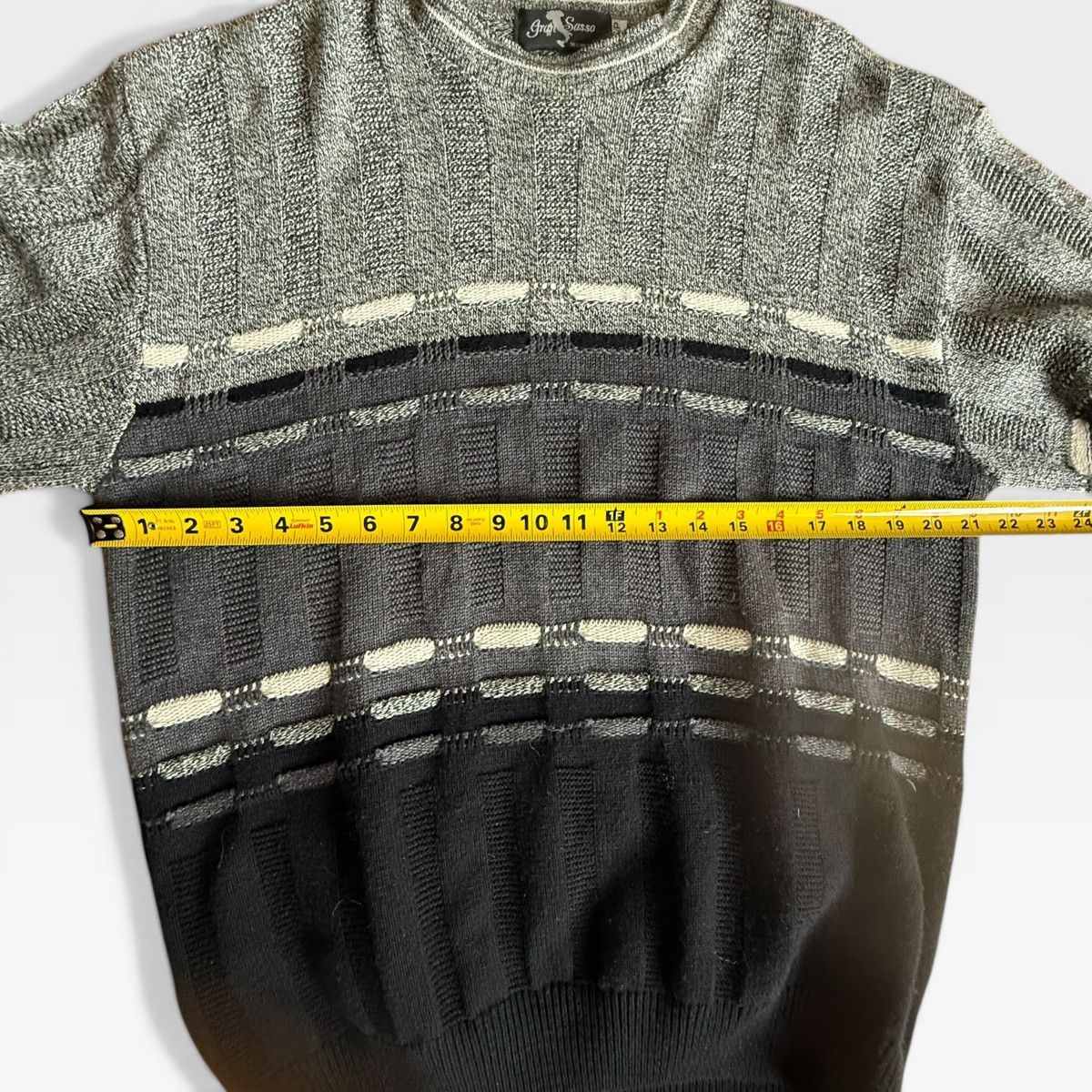 Gran Sasso Vintage Gran Sasso 3D Coogi Style Sweater Bold Knit Pullover Size US S / EU 44-46 / 1 - 6 Thumbnail