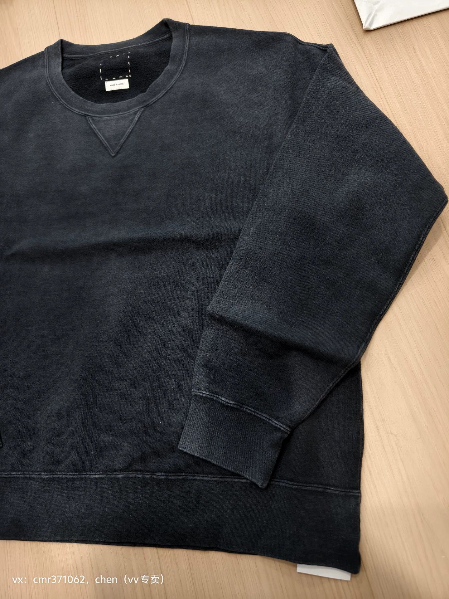 Visvim VISVIM 25SS JUMBO SB SWEAT L/S DMGD Black Sz 2,3,4 Size US M / EU 48-50 / 2 - 3 Thumbnail