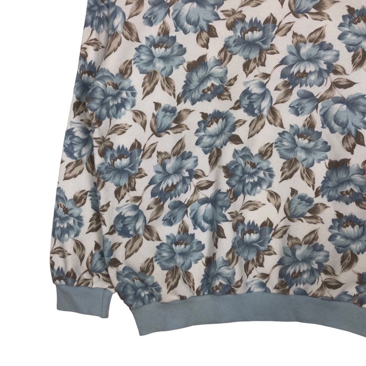 Japanese Brand × Vintage Vintage Floral Rare Design Sweatshirt 90s Streetwear Size US M / EU 48-50 / 2 - 3 Thumbnail