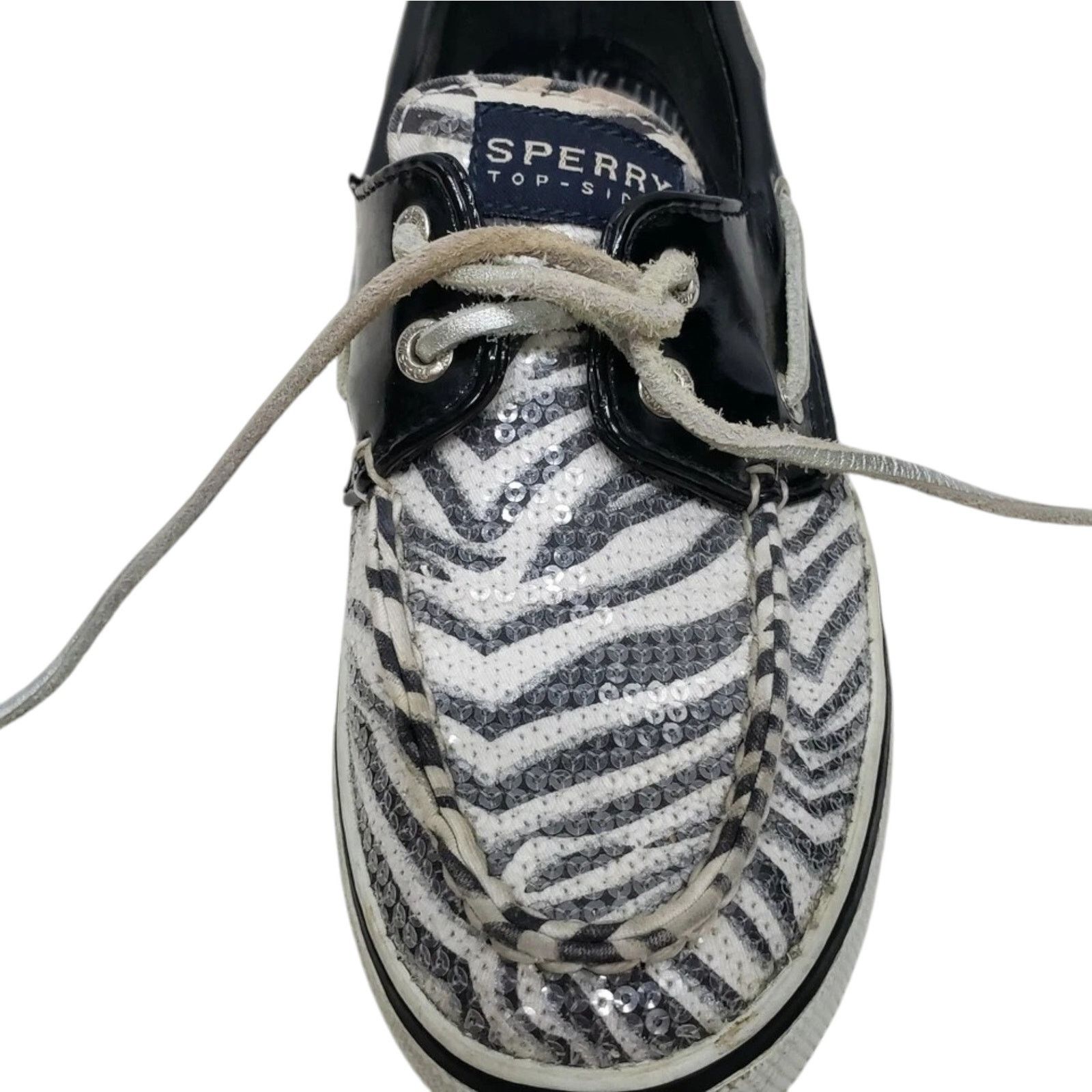 Sperry Sperry Sequin Animal Print Boat Shoes Size6 Patent Leather Size US 6 / IT 36 - 6 Thumbnail