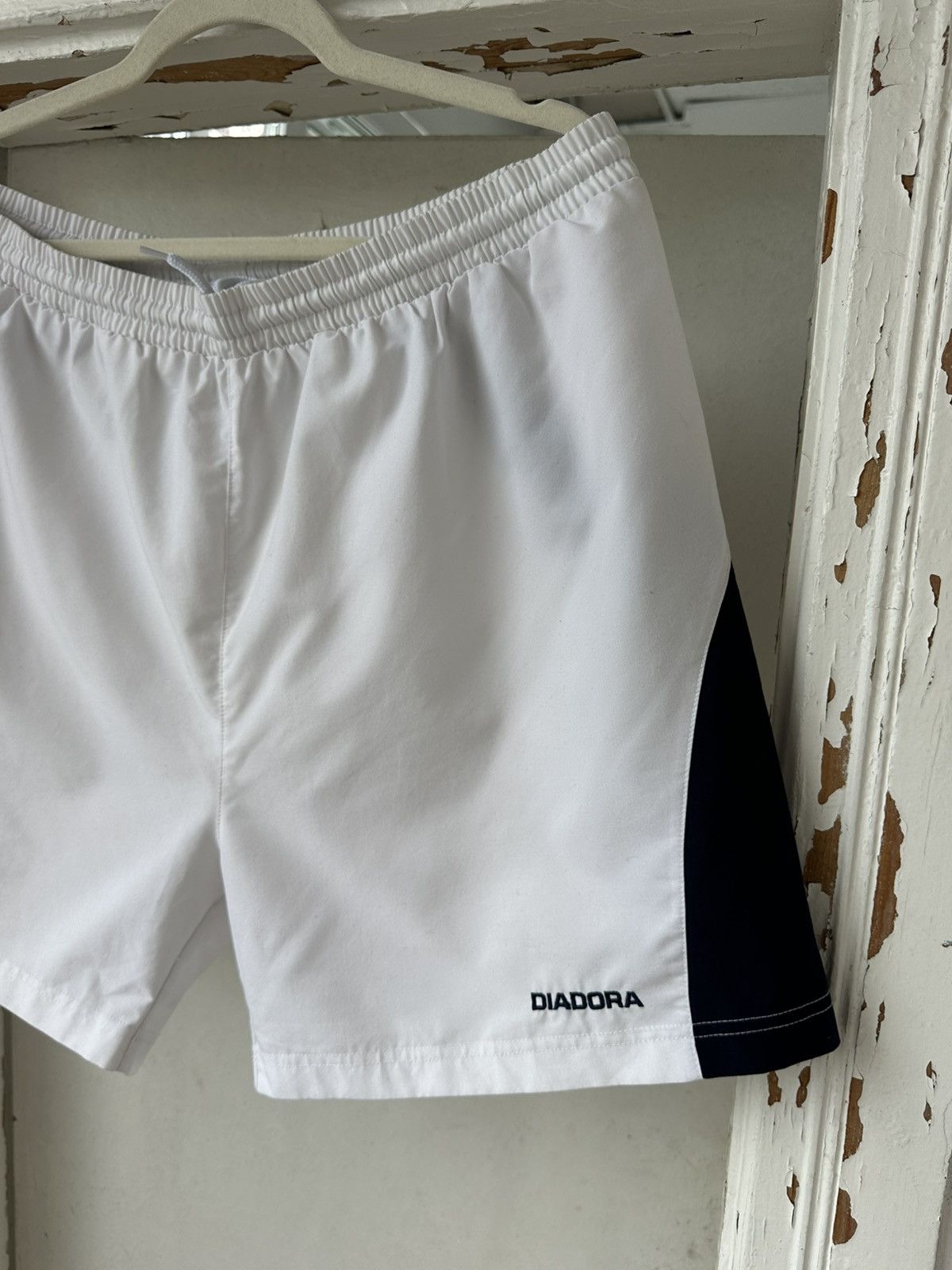 Diadora Vintage Diadora Scotland White Shorts Size 36" / US 14 / IT 50 - 2 Thumbnail