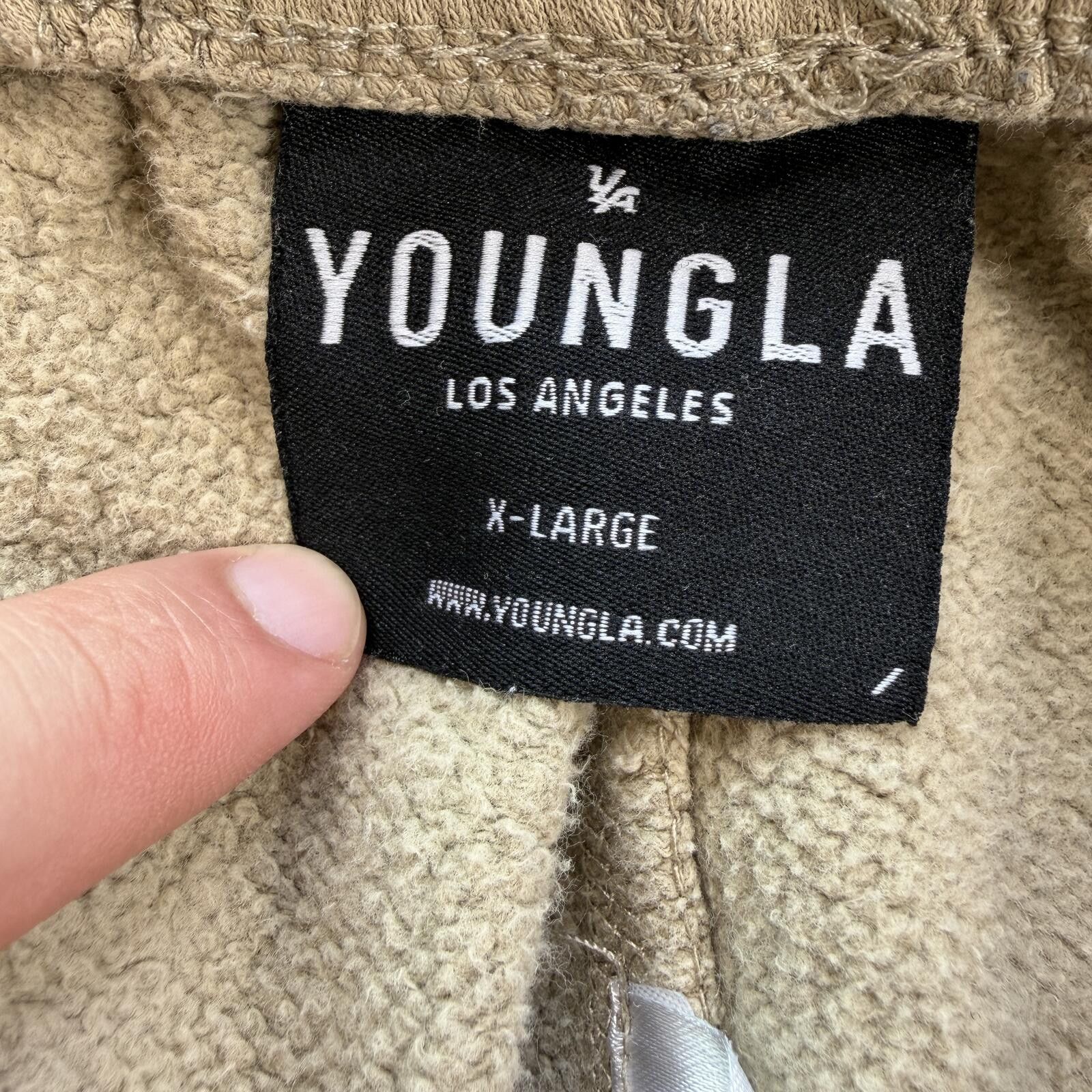 YoungLA YoungLA #233 Young Ambitious Club Sweatpants XL Tan Joggers Size US 36 / EU 52 - 5 Thumbnail