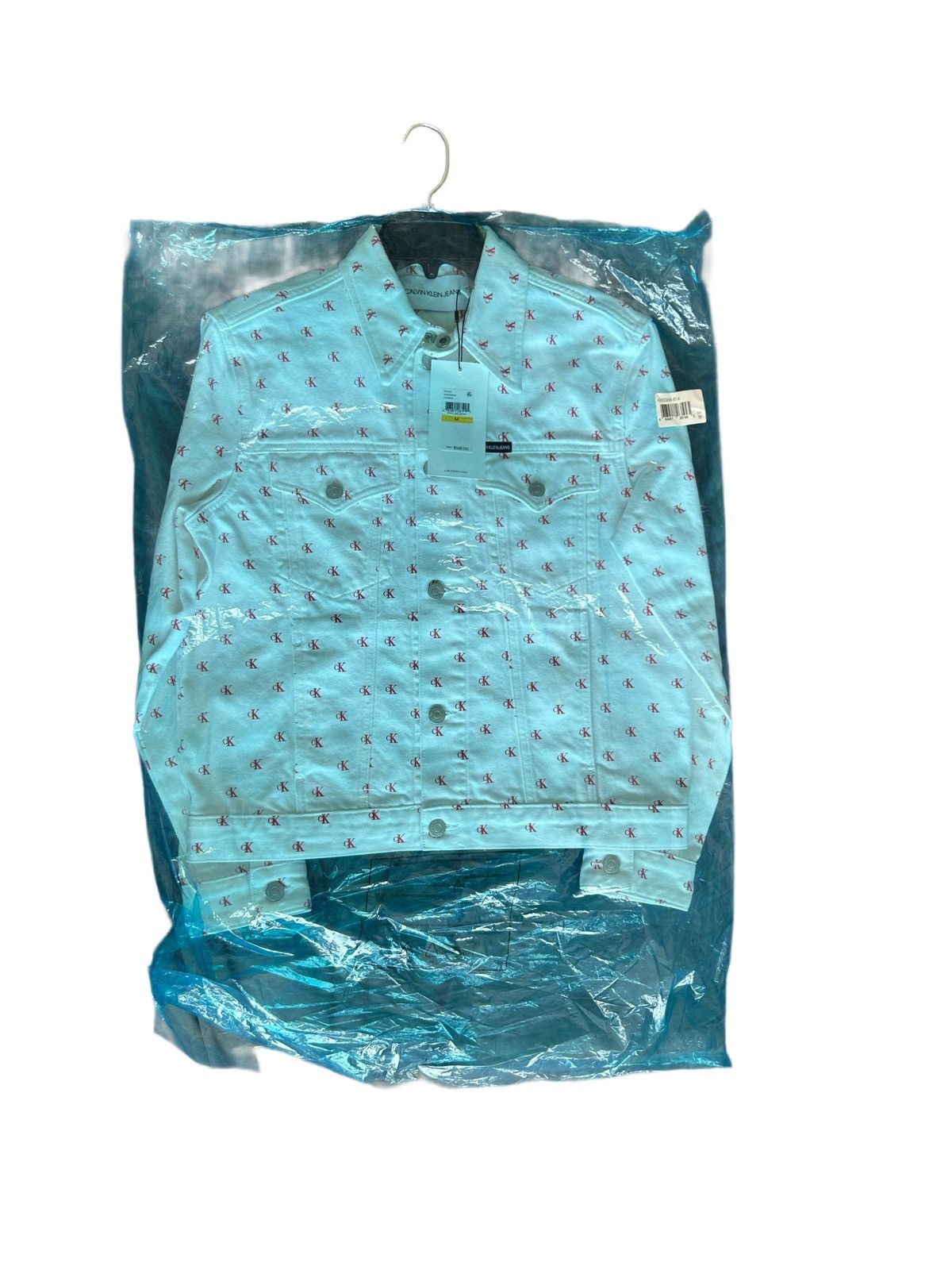 Calvin Klein × Raf Simons RAF SIMONS X CALVIN KLEIN white/red logo denim jacket Size US M / EU 48-50 / 2 - 5 Thumbnail