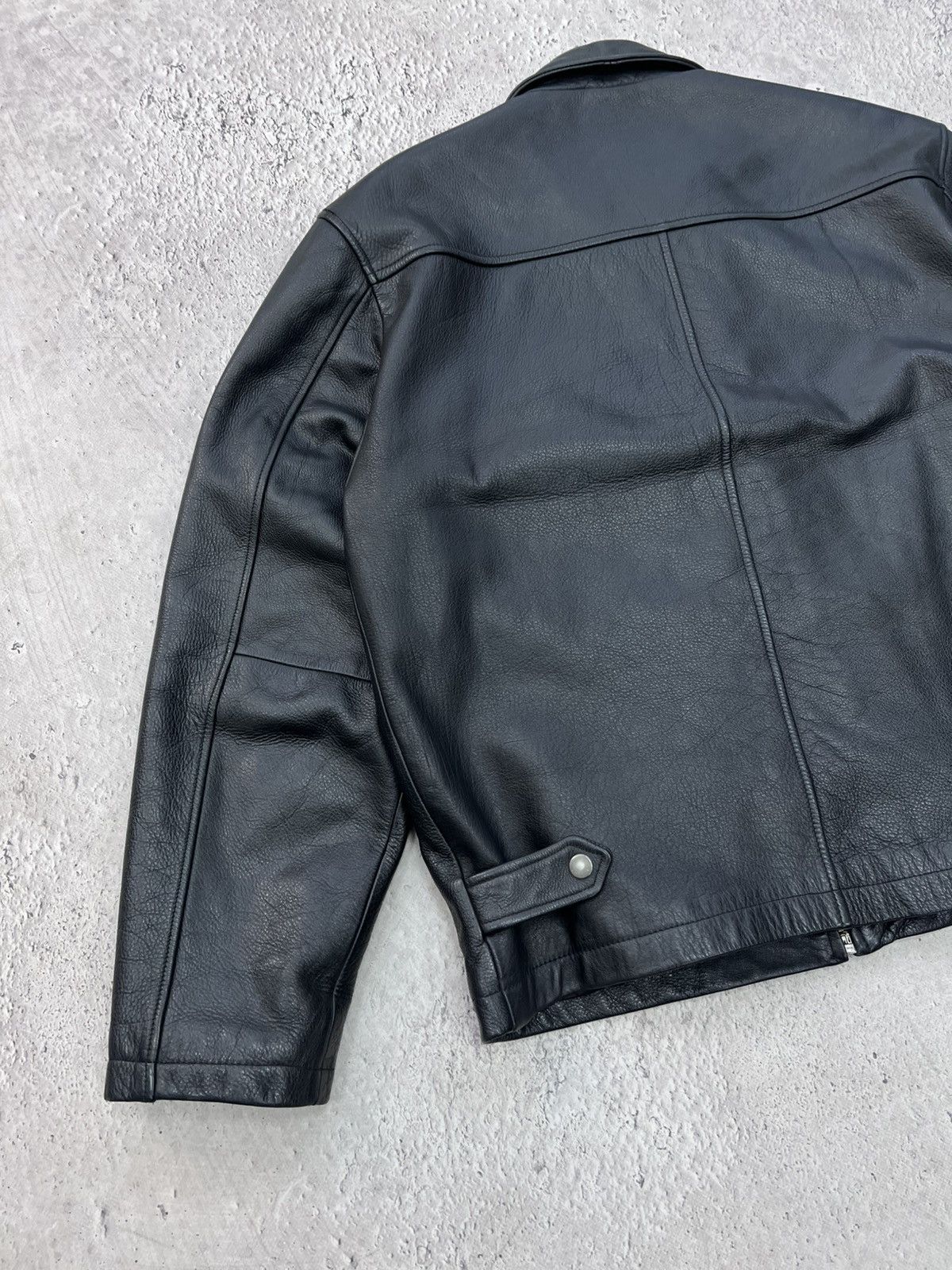 Schott 90s PUNK BLACK Real Leather SCHOTT TYPE Jacket AVIATOR Size US M / EU 48-50 / 2 - 8 Thumbnail