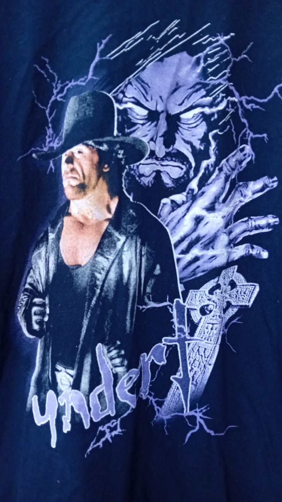 Vintage The Undertaker Vintage WWE Wrestling Shirt Double Sided Size US XL / EU 56 / 4 - 4 Thumbnail