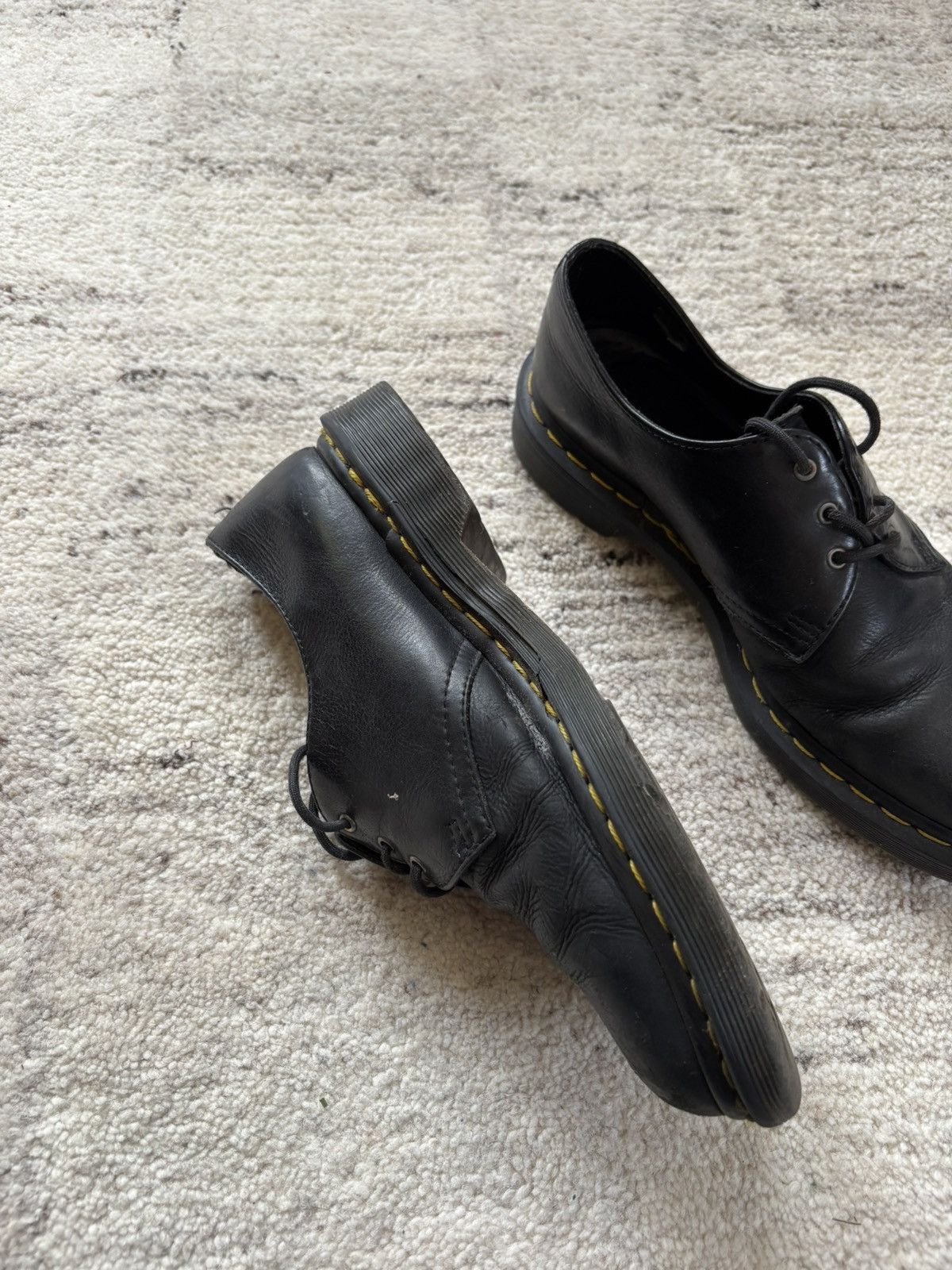Dr. Martens 3-Eye Leather Shoes Made in England (Black) Size US 9 / EU 42 - 2 Thumbnail