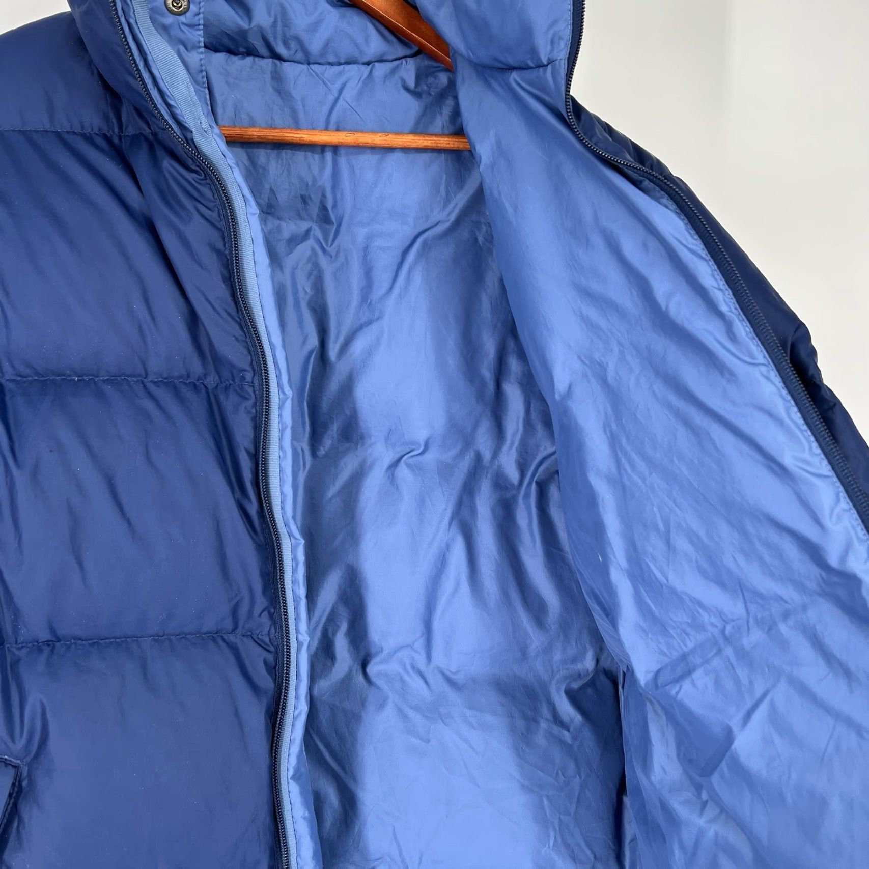 Vintage LL Bean Jacket Mens Small Blue Puffer Goose Down Insulated Zip Outdoor Regular Stand-Up Collar Pockets Full Zip 0 VC64 Size US S / EU 44-46 / 1 - 7 Thumbnail
