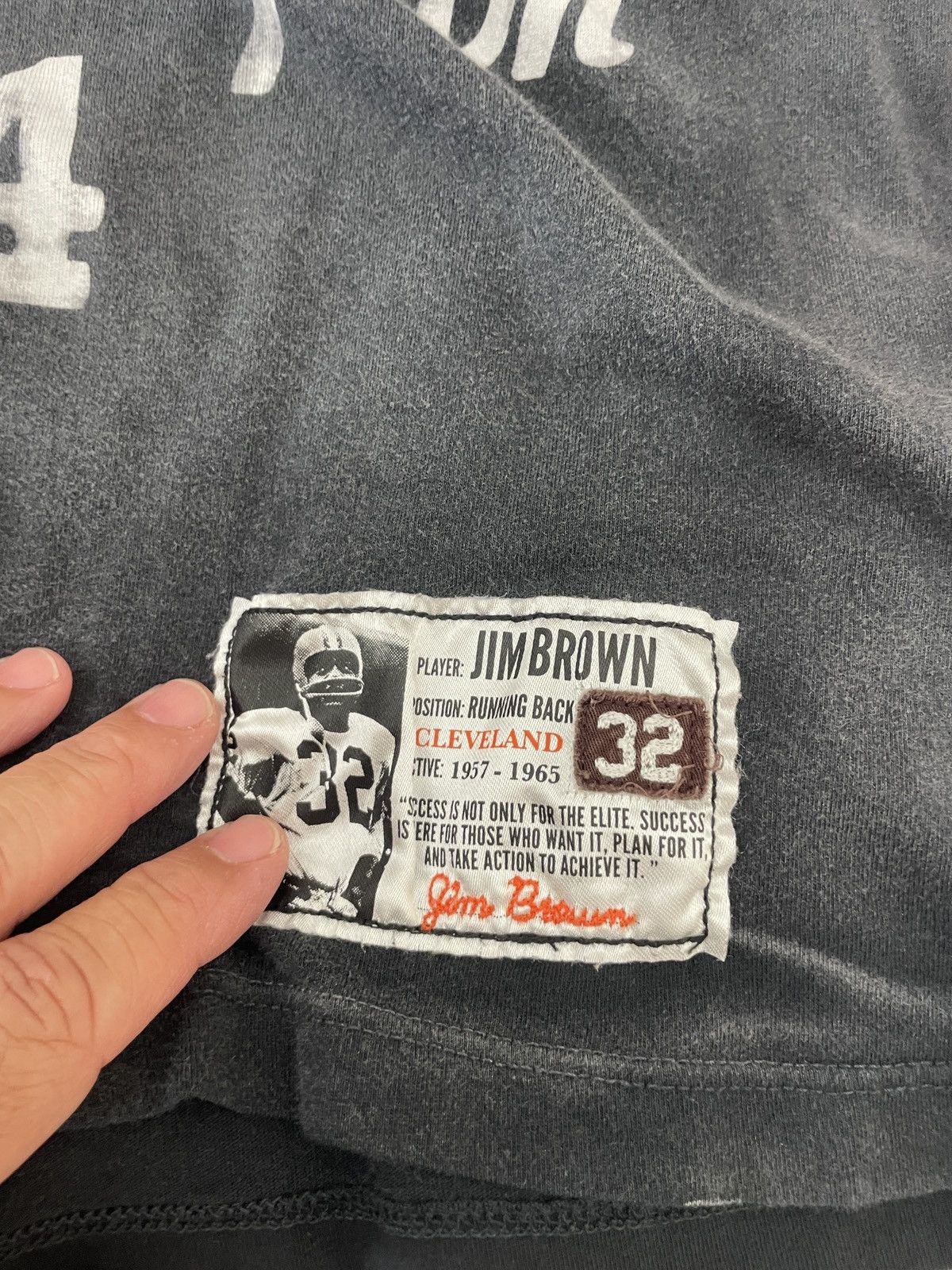 Roots Of Flight Jim Brown #32 1964 World Champ tee Size US S / EU 44-46 / 1 - 7 Thumbnail