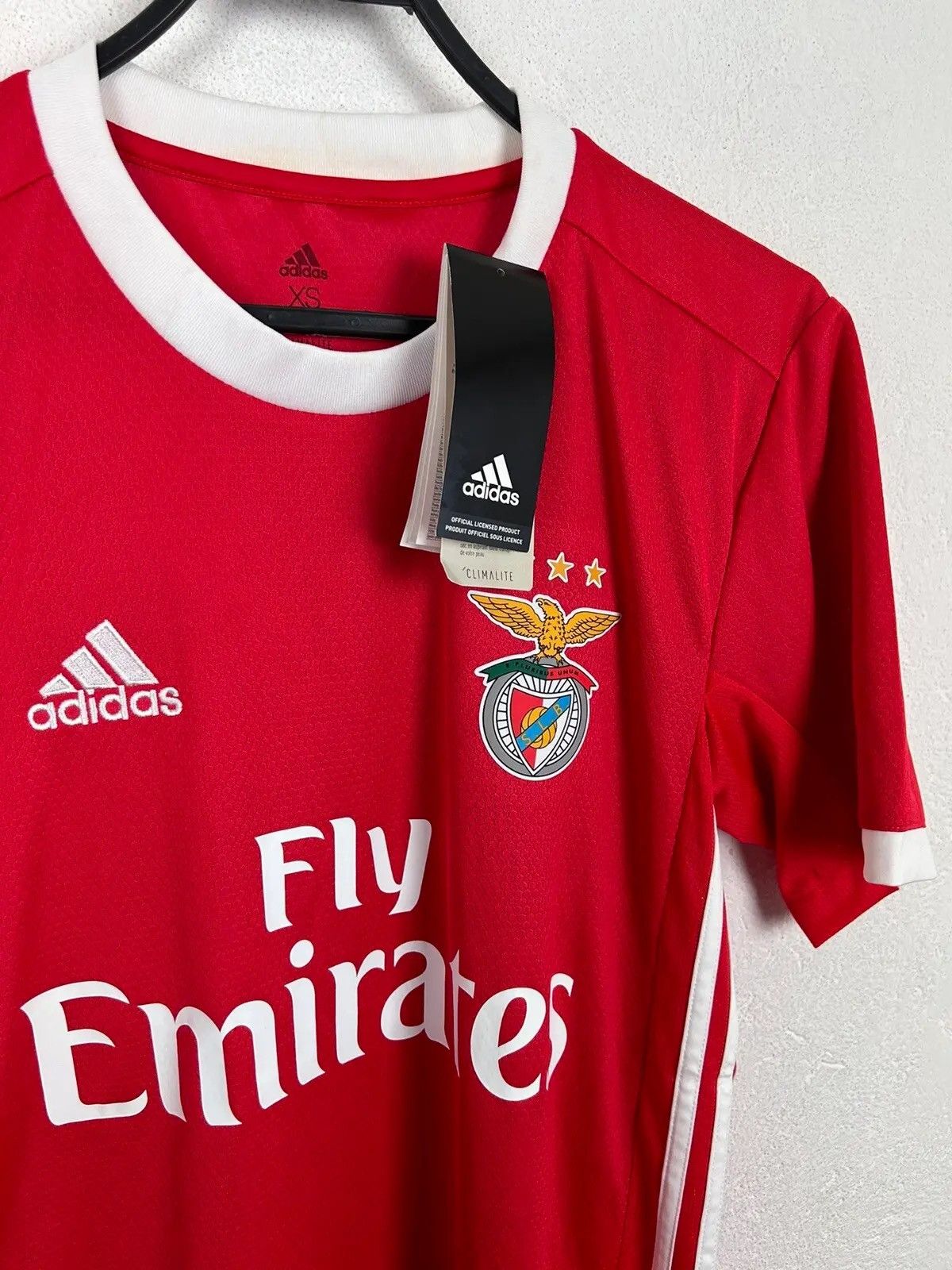 Adidas Adidas x SL Benfica 2019/20 Home Kit Soccer Jersey Size US XS / EU 42 / 0 - 2 Thumbnail
