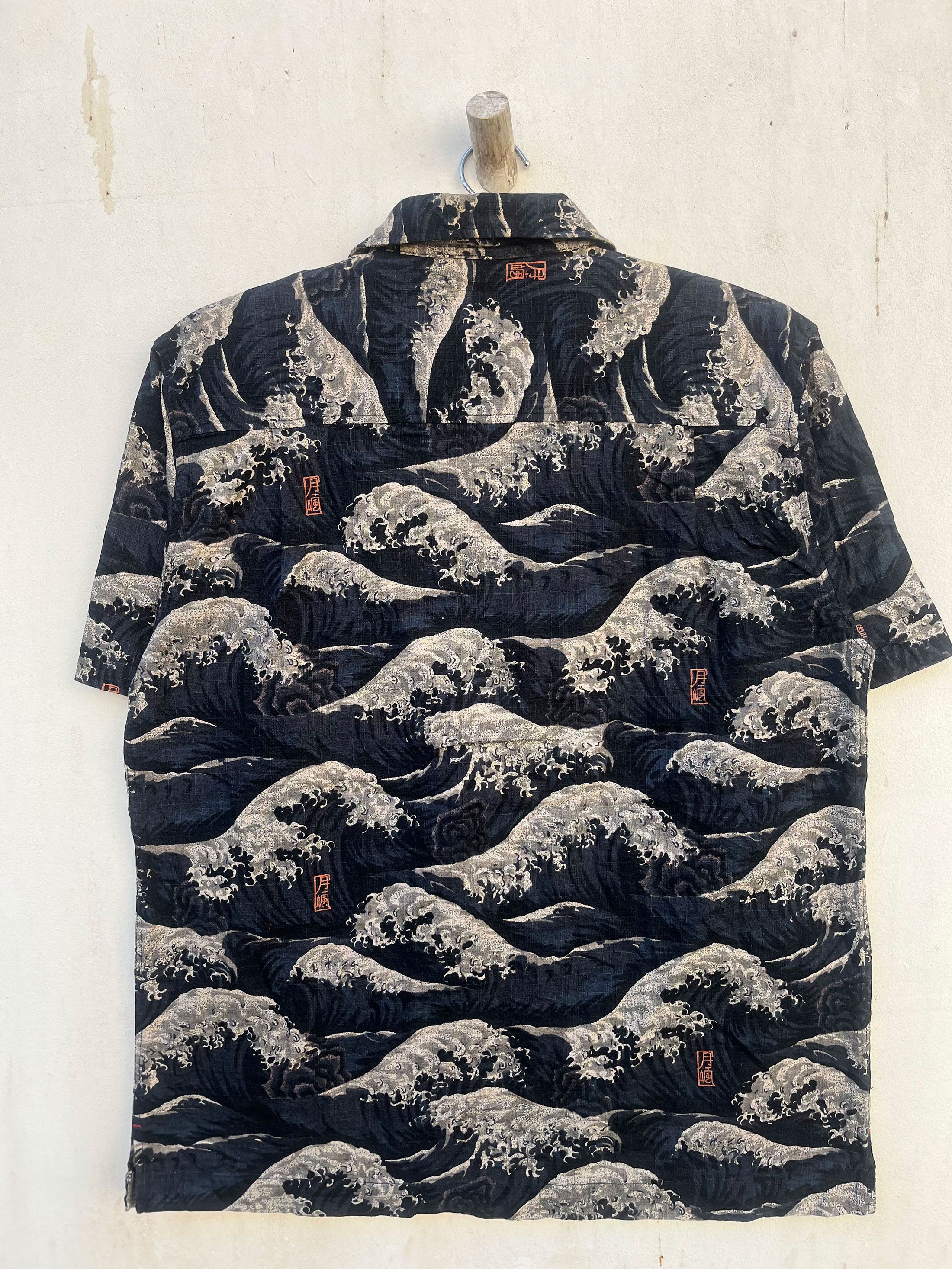 Japanese Brand Hokusai Wave Japan Art Hawaii Hawaiian Full Printed Size US L / EU 52-54 / 3 - 3 Thumbnail