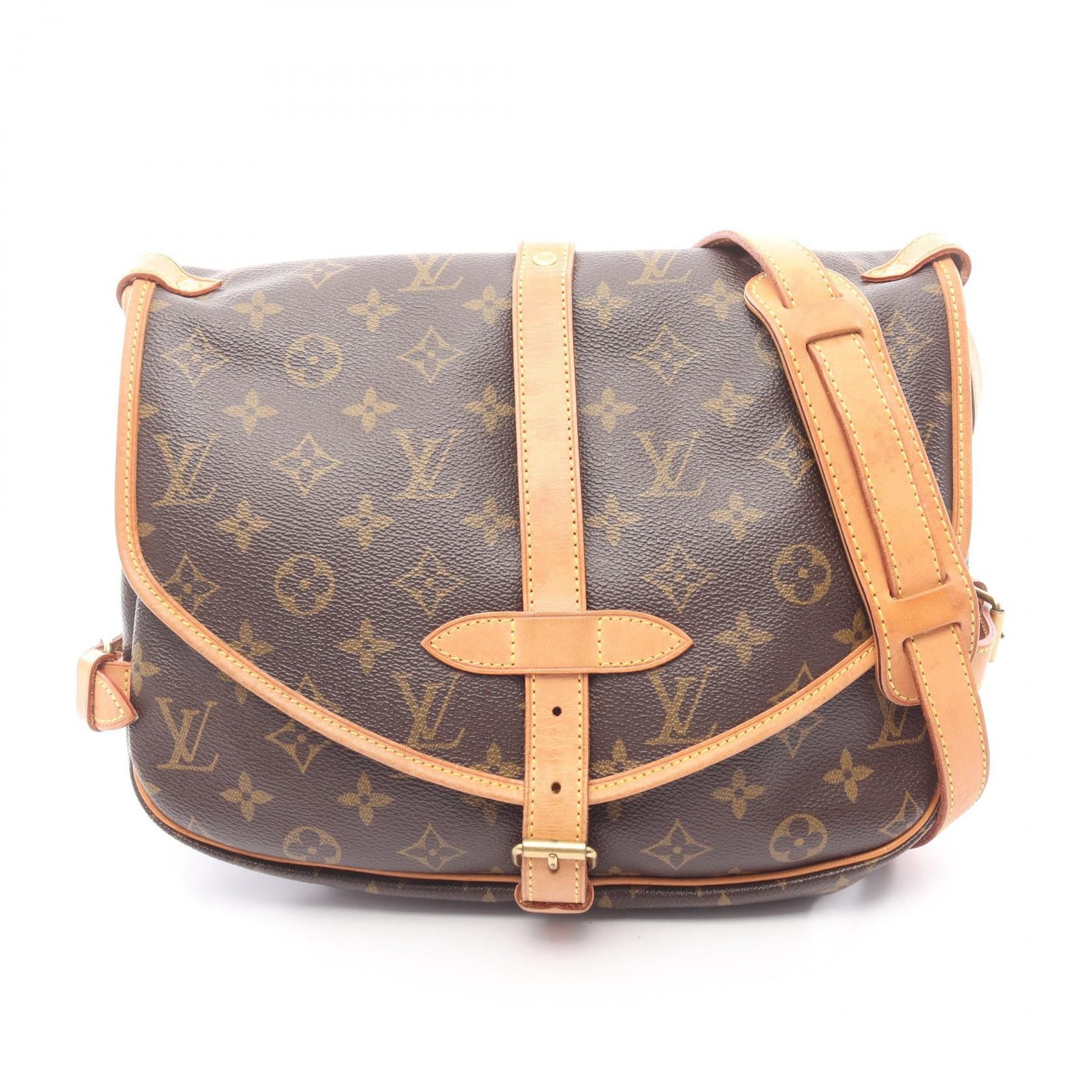 Louis Vuitton Louis Vuitton Louis Vuitton Saumur 30 Monogram Shoulder Bag Textile Shoulder Bag M42256 DUTY FREE for USA Size ONE SIZE - 1 Thumbnail