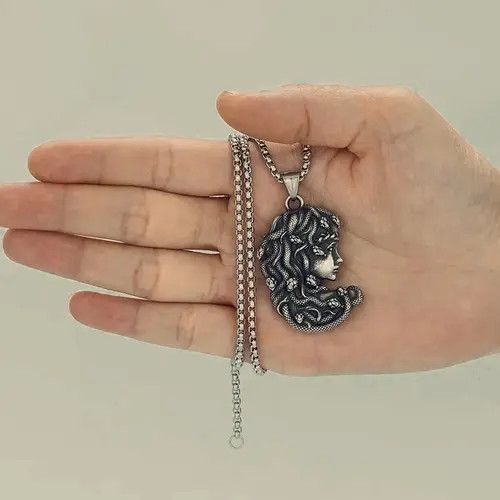 Jewelry × Vintage Gothic Medusa Snake Necklace Size ONE SIZE - 2 Thumbnail