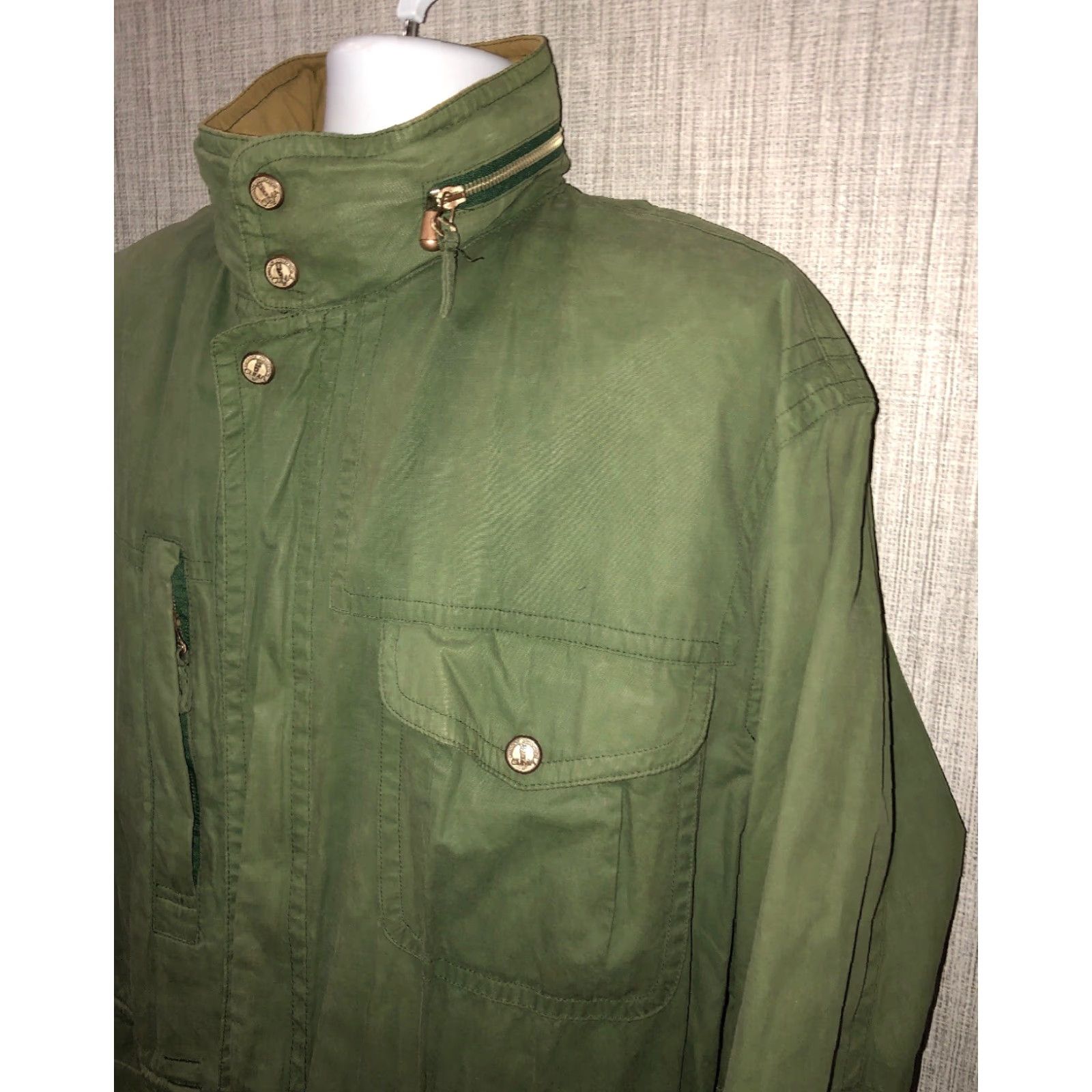 Vintage Clima Jacket Mens Size 54 Green ITALY MADE Full Zip Size US L / EU 52-54 / 3 - 2 Thumbnail
