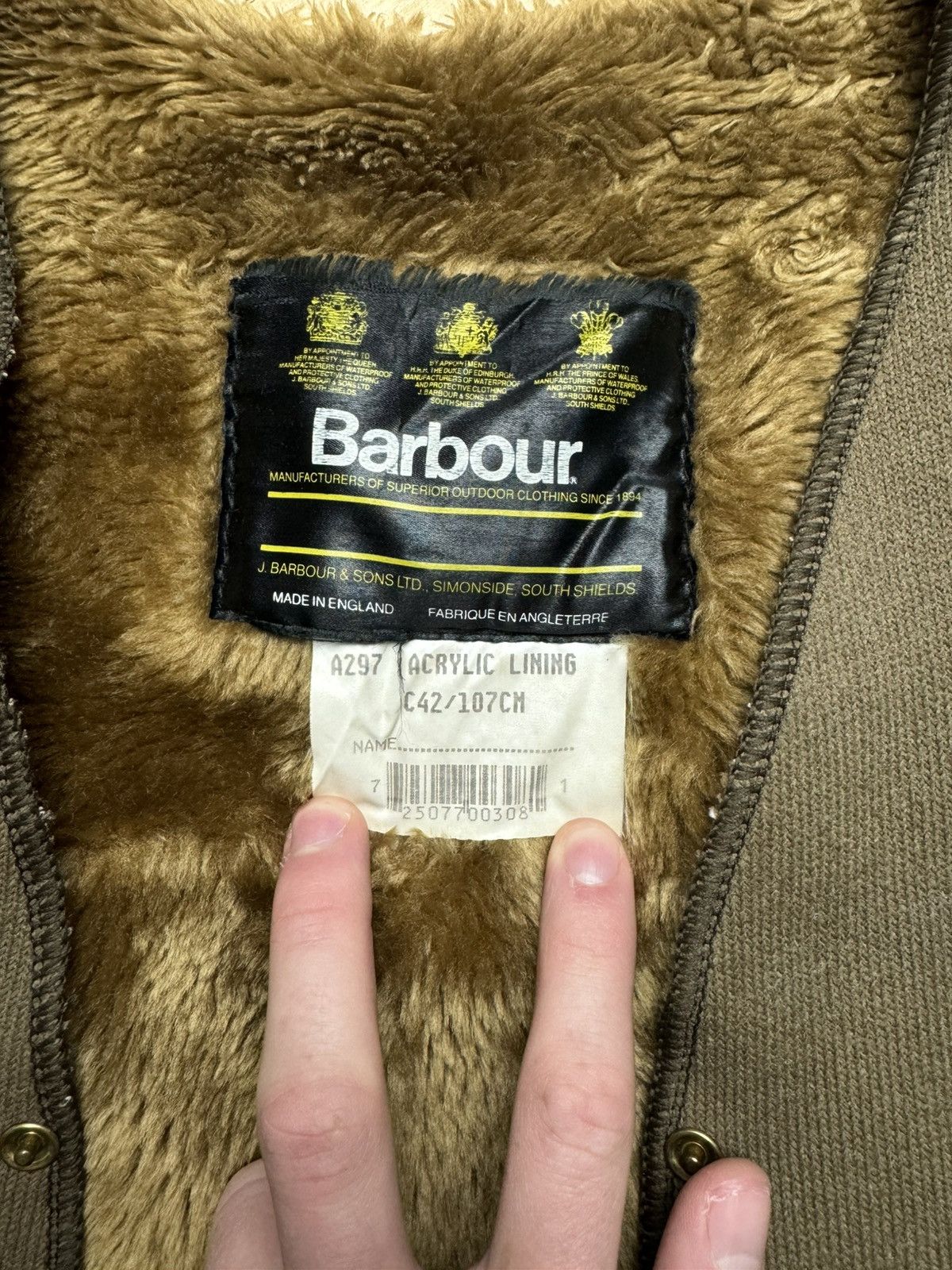Barbour Vintage Barbour Warm Pile Lining Shearling Vest Brown Size L Size US L / EU 52-54 / 3 - 2 Thumbnail