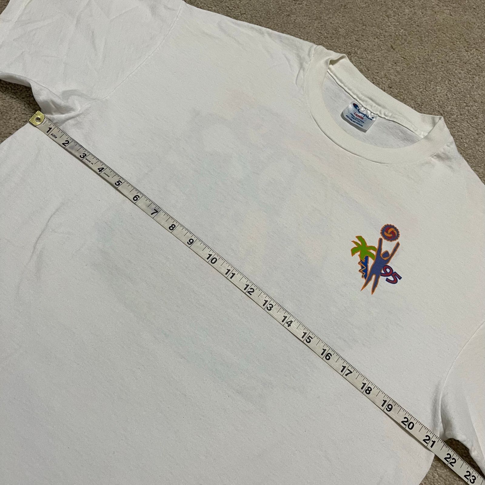 Champion Vintage Champion Volleyball Junior Olympics ‘95 White Tee L Size US L / EU 52-54 / 3 - 6 Thumbnail