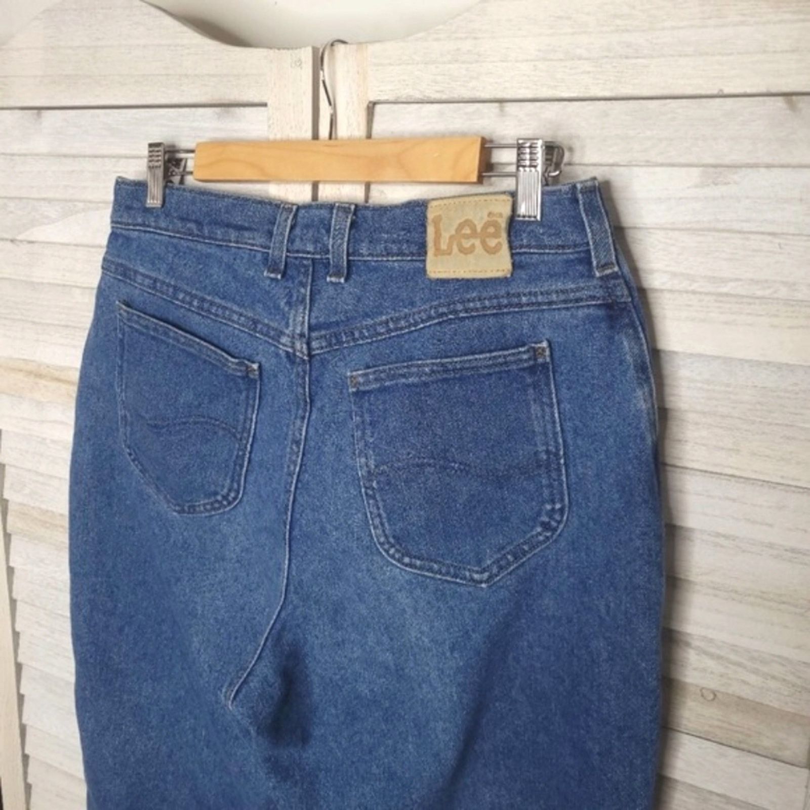 Lee VTG Lee Mom Jeans 12" Rise 14 Petite 14P Womens Vintage Size 30" / US 8 / IT 44 - 1 Thumbnail