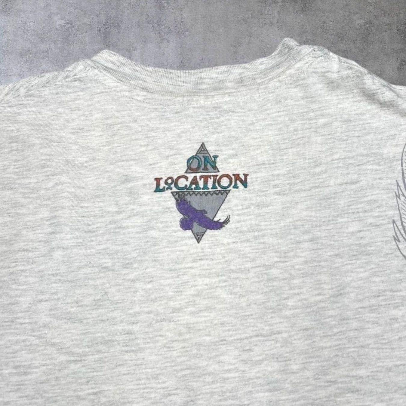 Hanes VINTAGE Hanes On Location Eagle All-Over Print Single Stitch T-Shirt Large Size US L / EU 52-54 / 3 - 5 Thumbnail