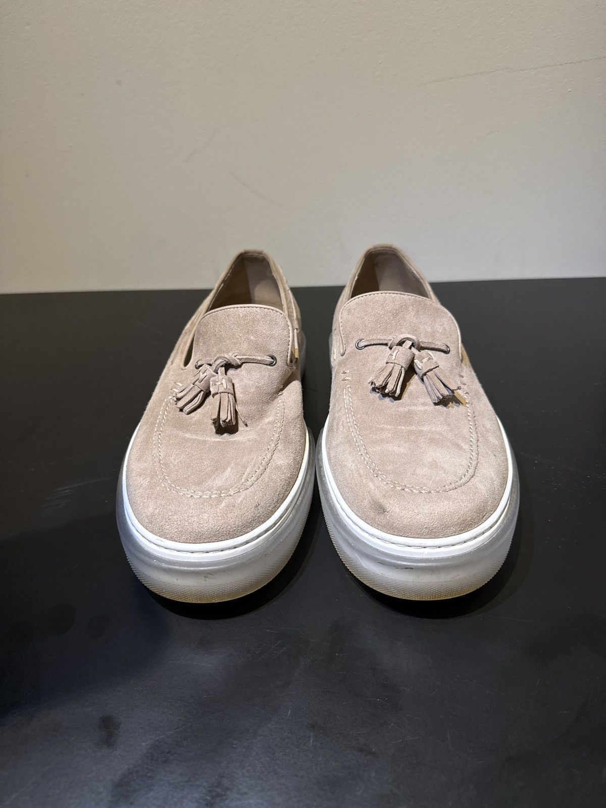 Hermes Hermes Suede Tassle Loafers Size US 11 / EU 44 - 2 Thumbnail