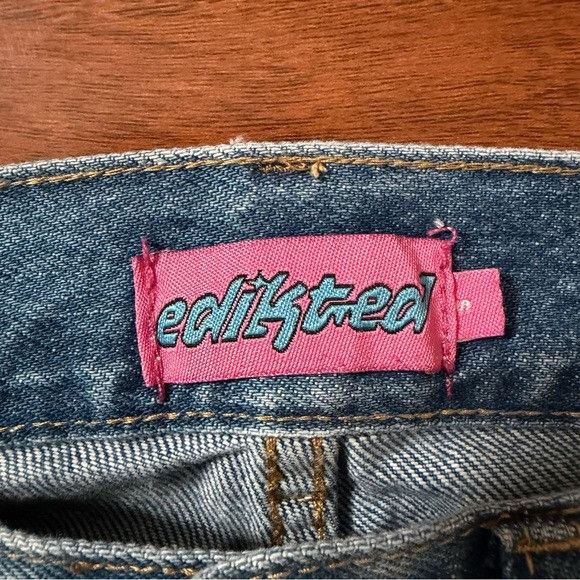 Other Edikted Light Blue Straight Leg Jeans Sz Small S Size 42" / US 20 - 5 Thumbnail