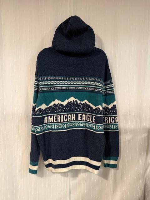 American Eagle Outfitters AMERICAN EAGLE MEN'S SZ L SWEATER HOODIE POCKET MOUNTAINS Size US L / EU 52-54 / 3 - 3 Thumbnail