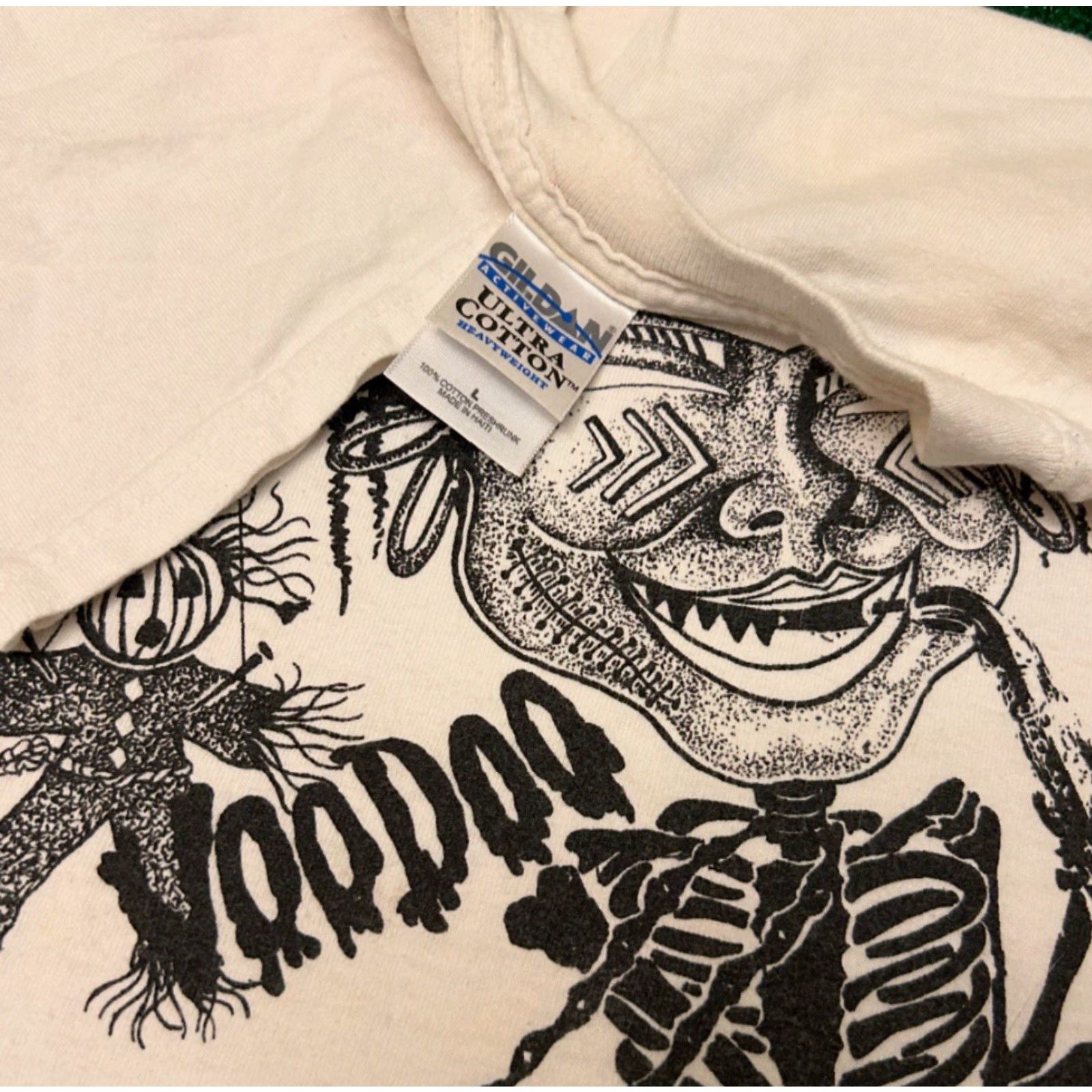 Vintage VINTAGE New Orleans Voodoo Birth Place Of Jazz VTG Shirt Mens L White 90s Music Art USA Hip Hop Shirt Mens Large Size US L / EU 52-54 / 3 - 2 Thumbnail